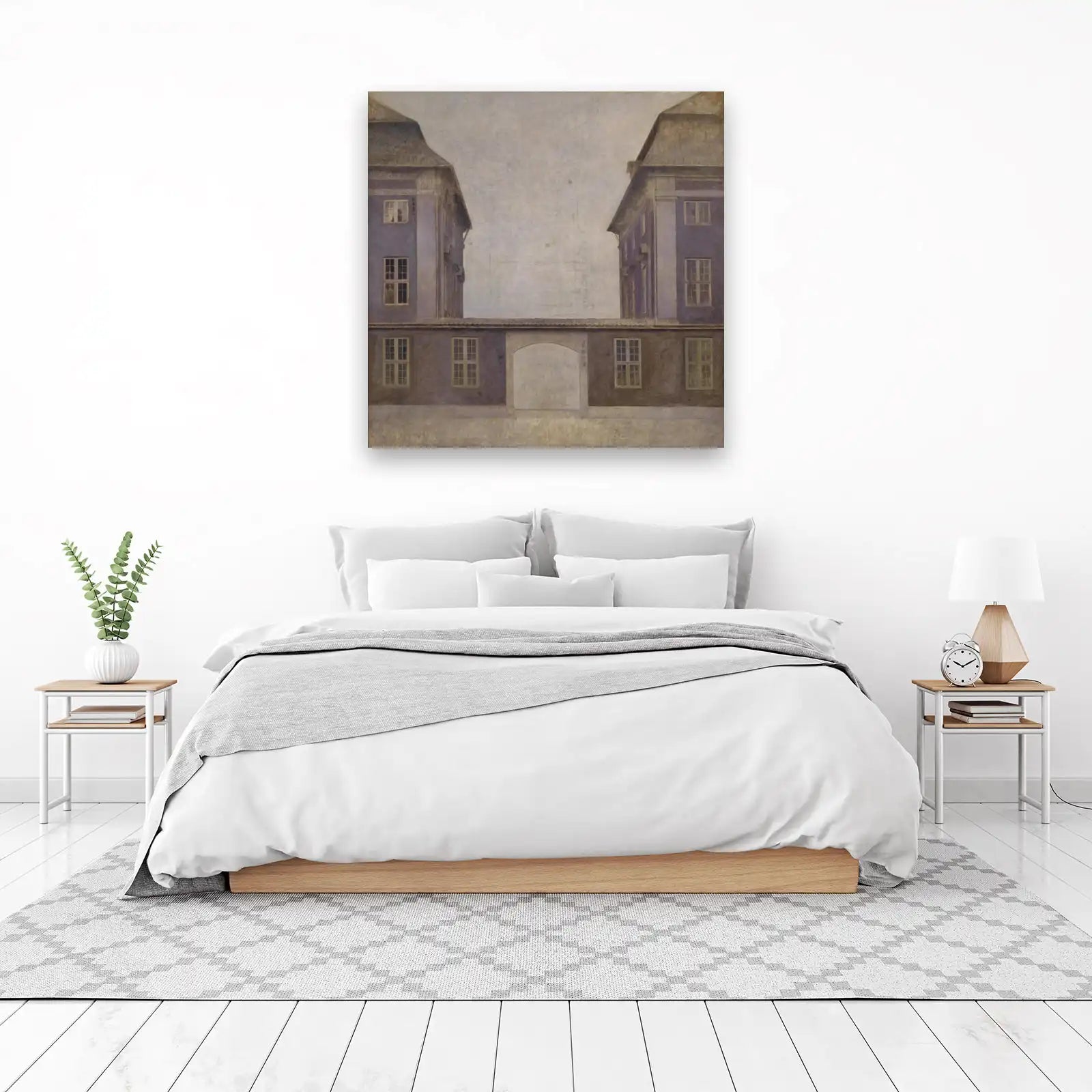 Serene Architectural Facade Wall Art