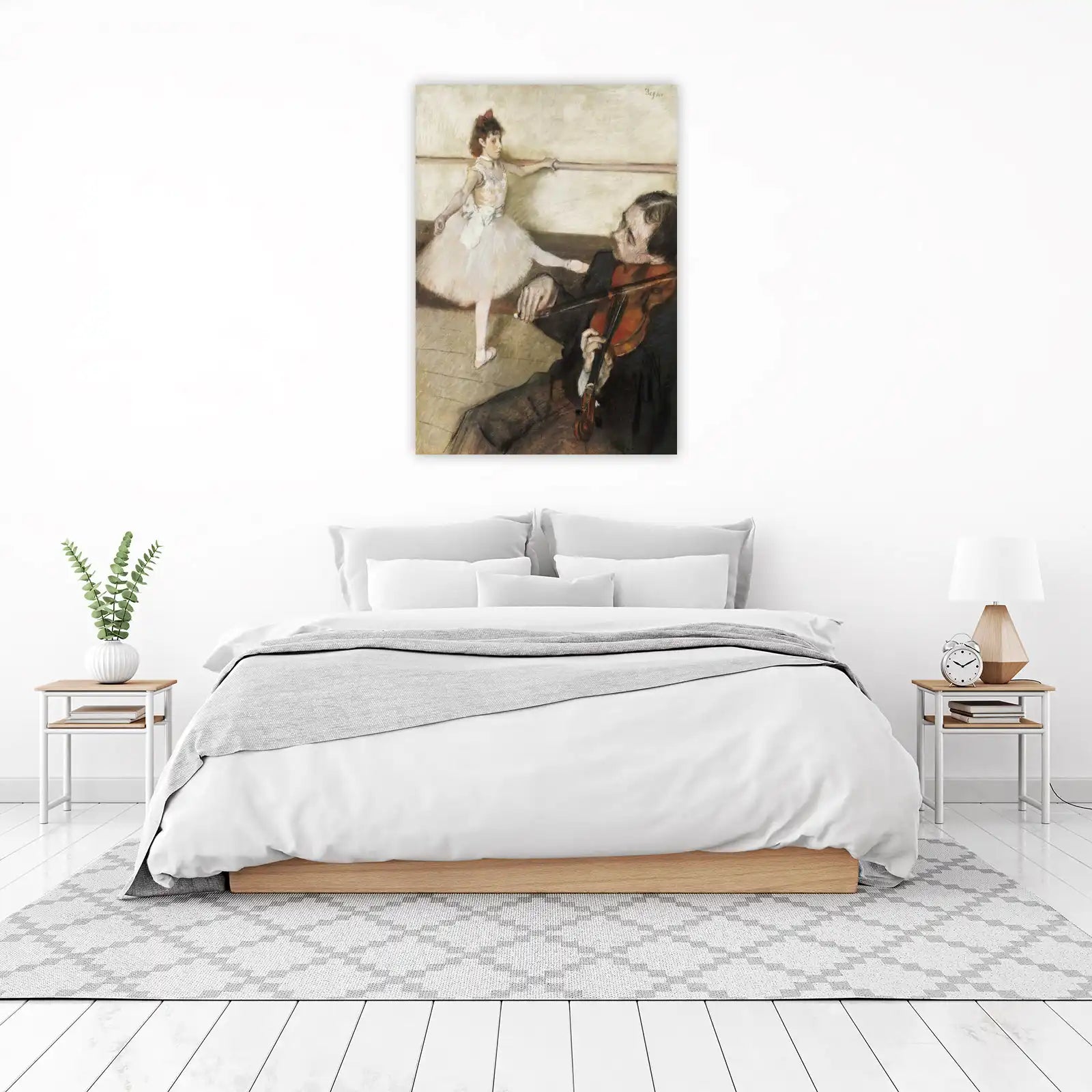 Ballet Dancer & Violinist Degas Pastel Wall Art