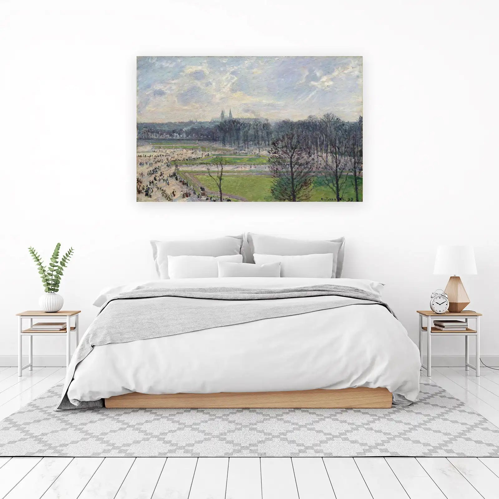 Impressionist Parisian Park Scene Wall Art