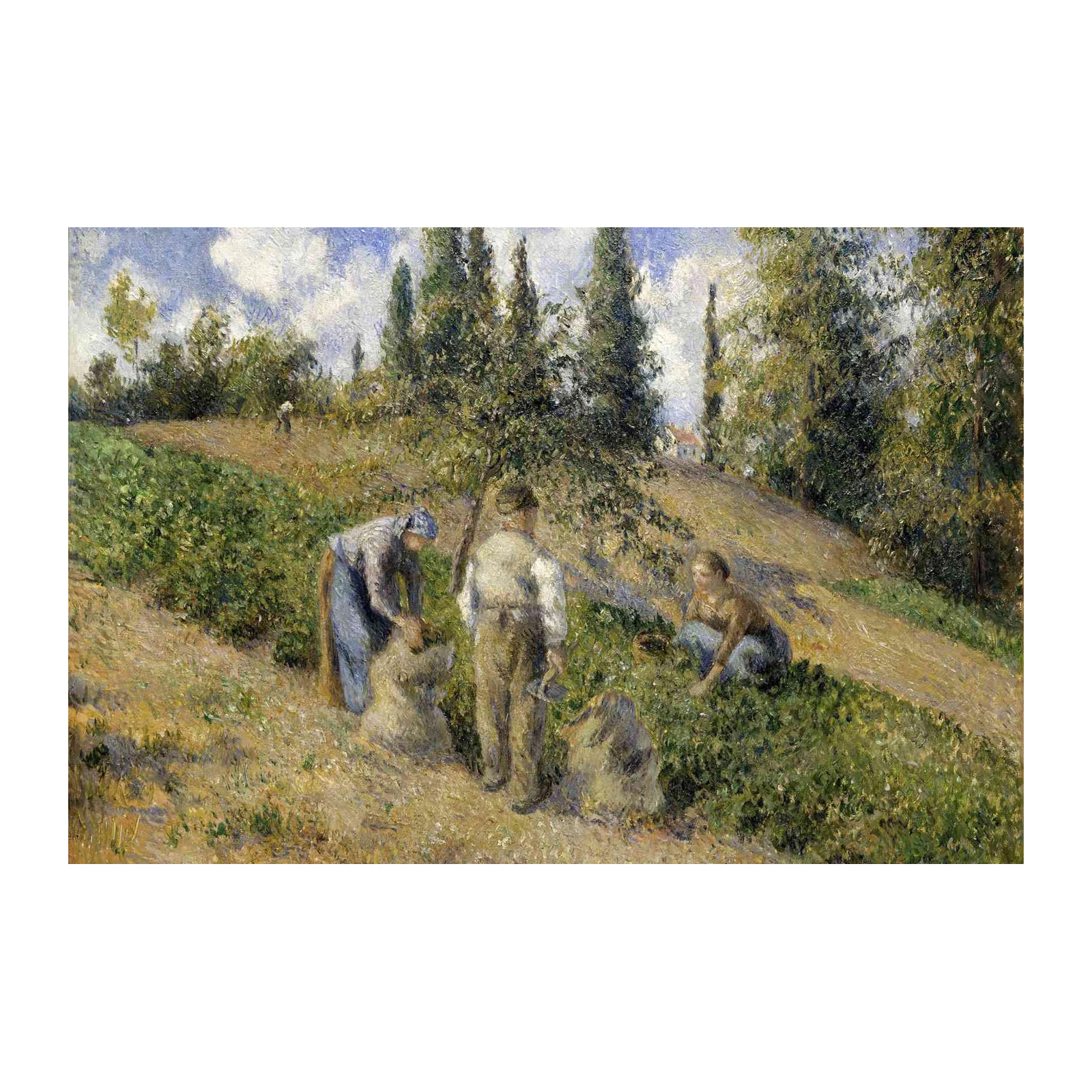 Impressionist Harvest Landscape Wall Art