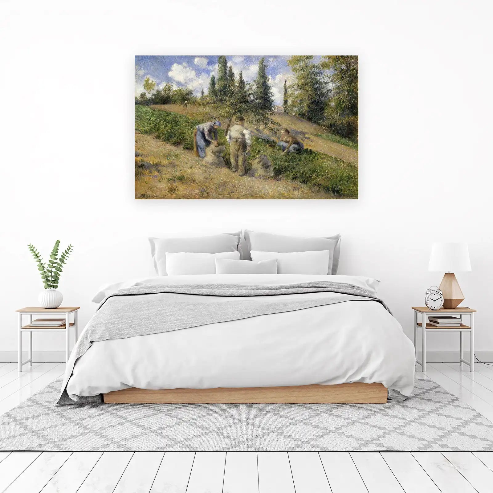 Impressionist Harvest Landscape Wall Art