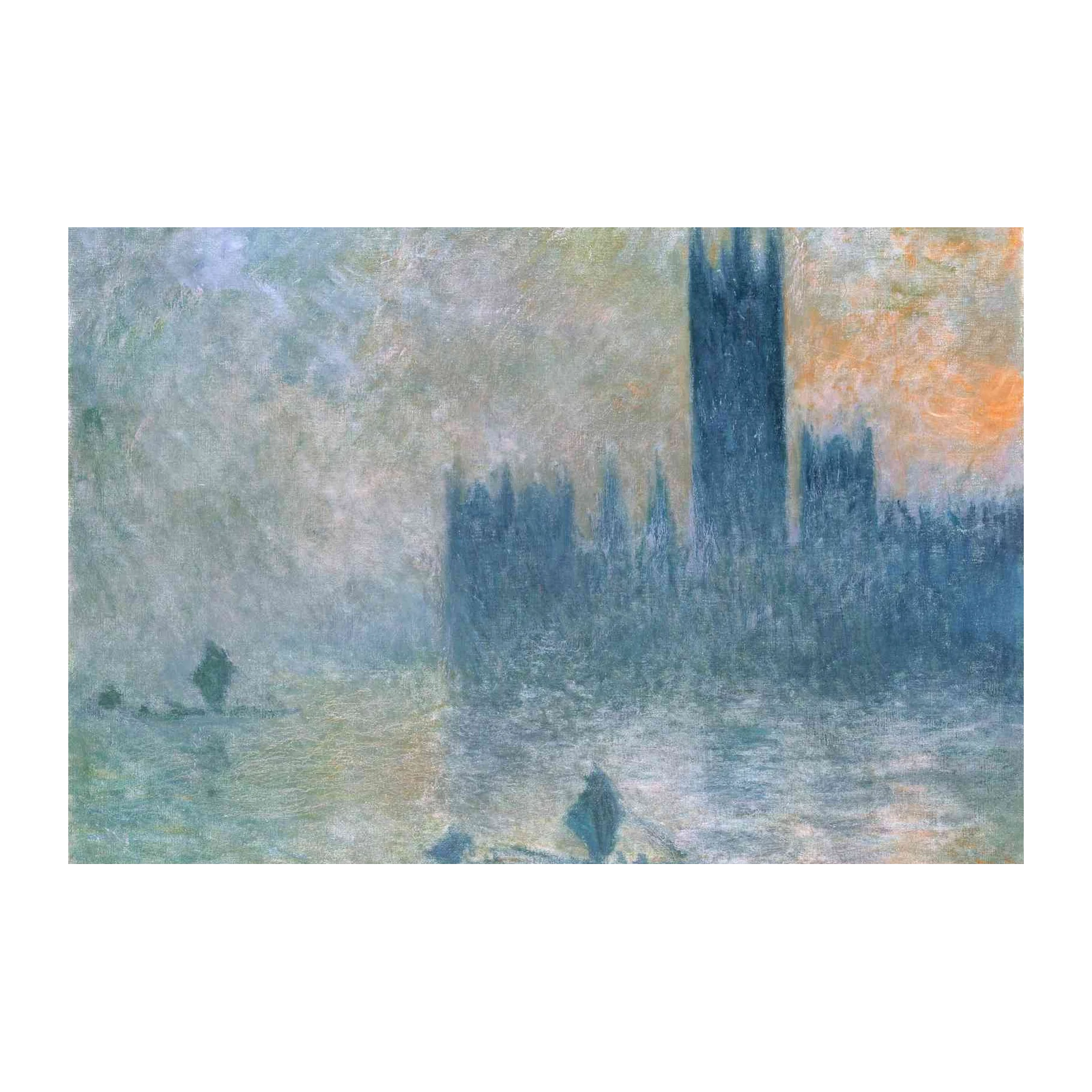 Monet's London Foghouse Wall Art