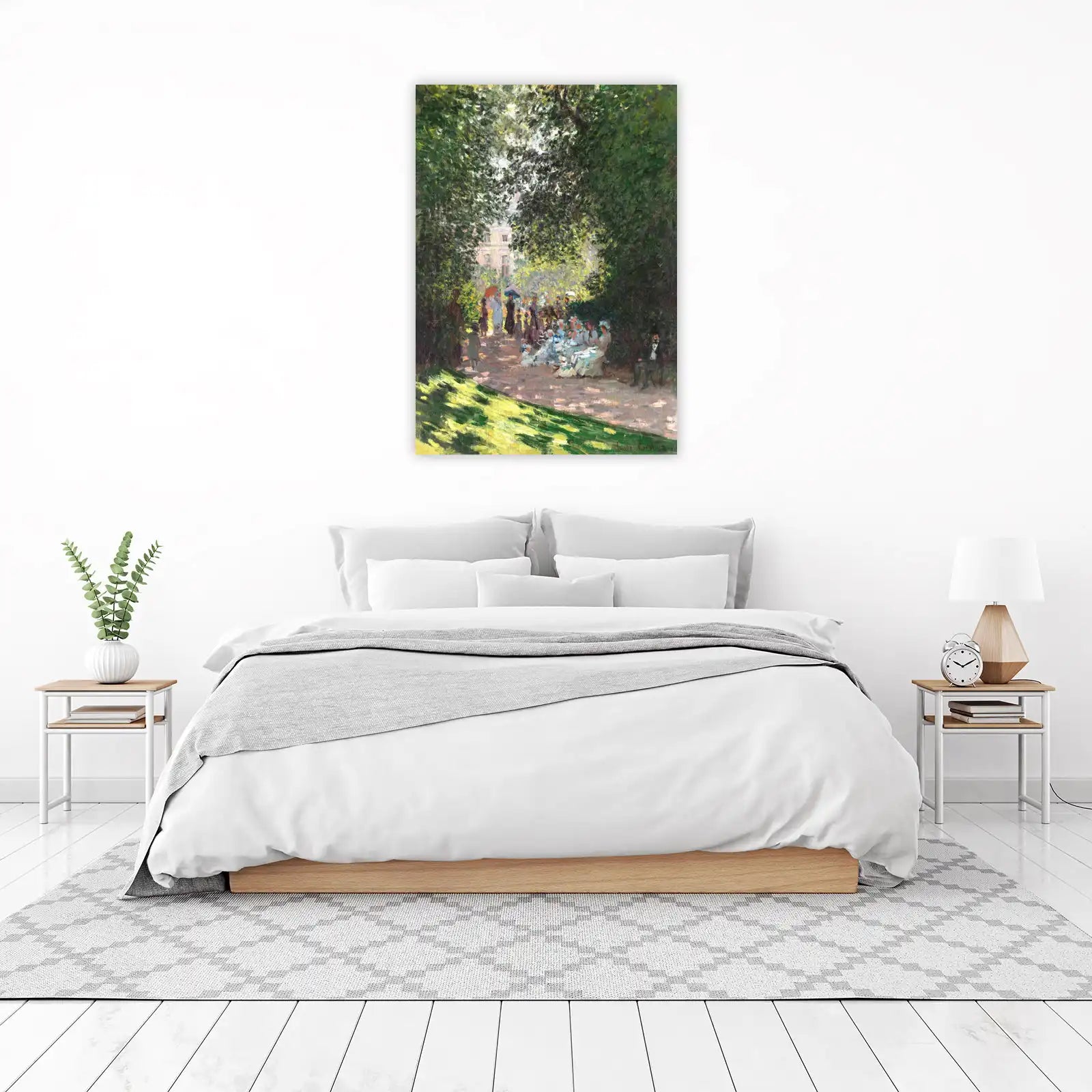 Impressionist Park Gathering Wall Art