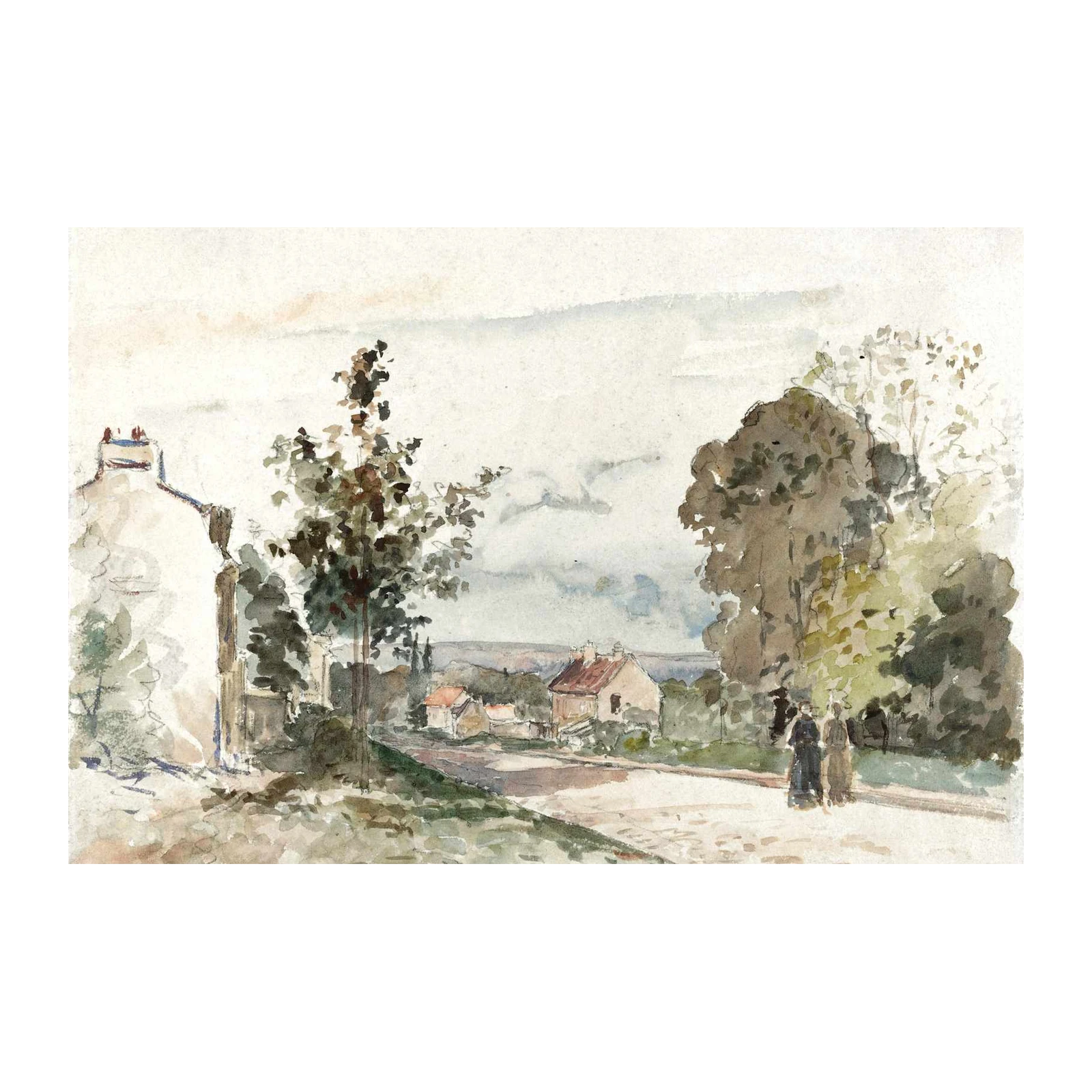 Impressionist Countryside Scene Wall Art