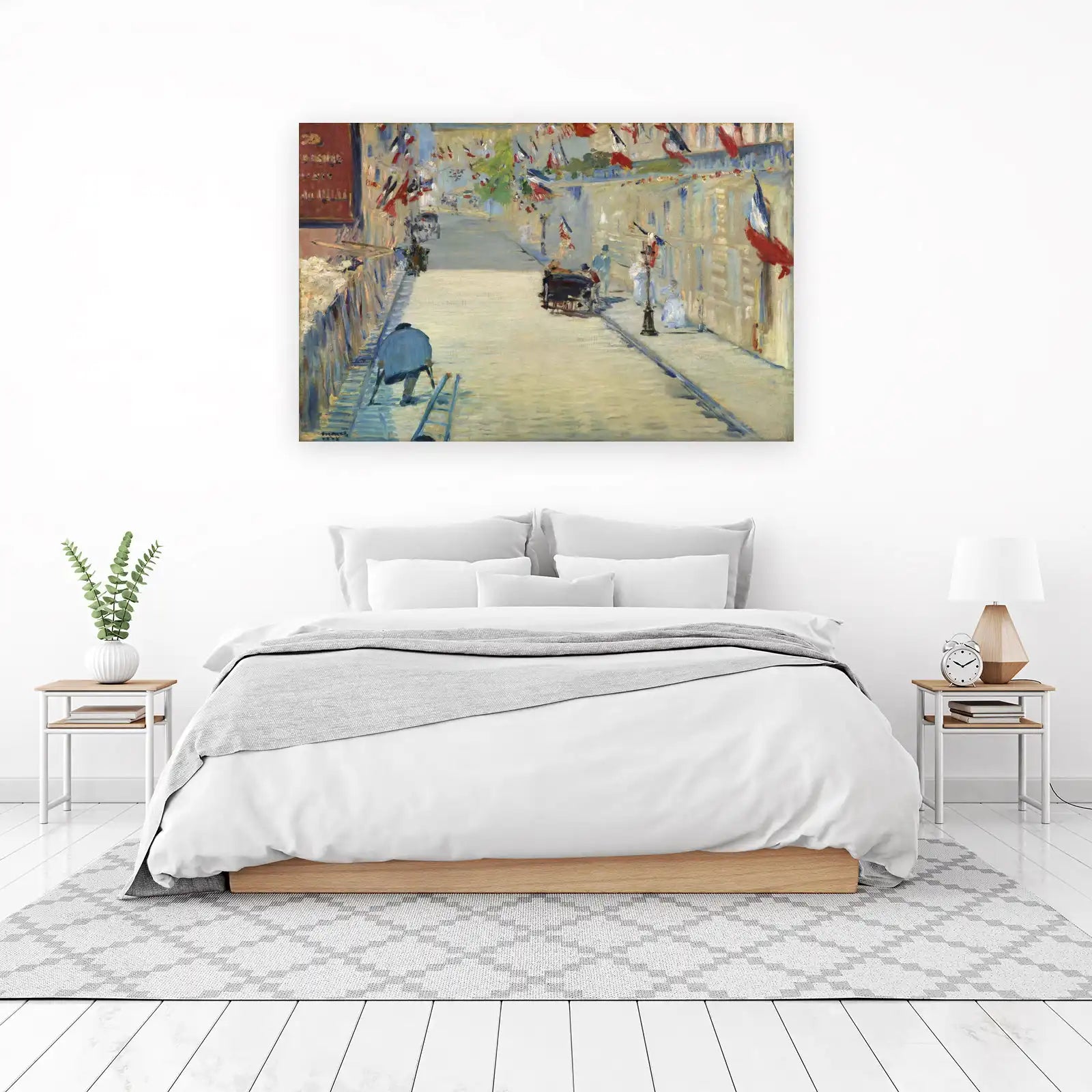 Parisian Street Scene Eiffel Tower Wall Art