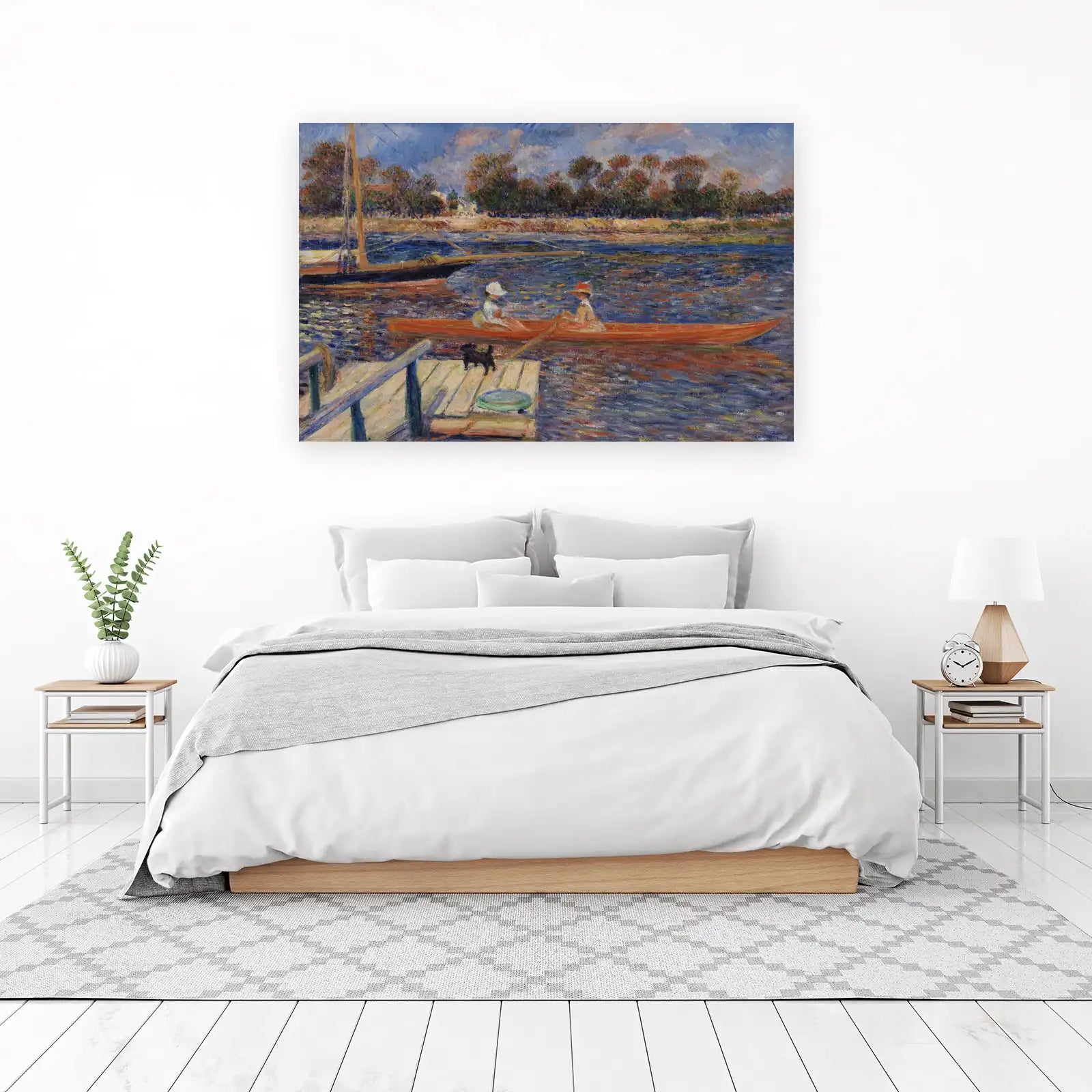 Boating Scene Impressionist Wall Art