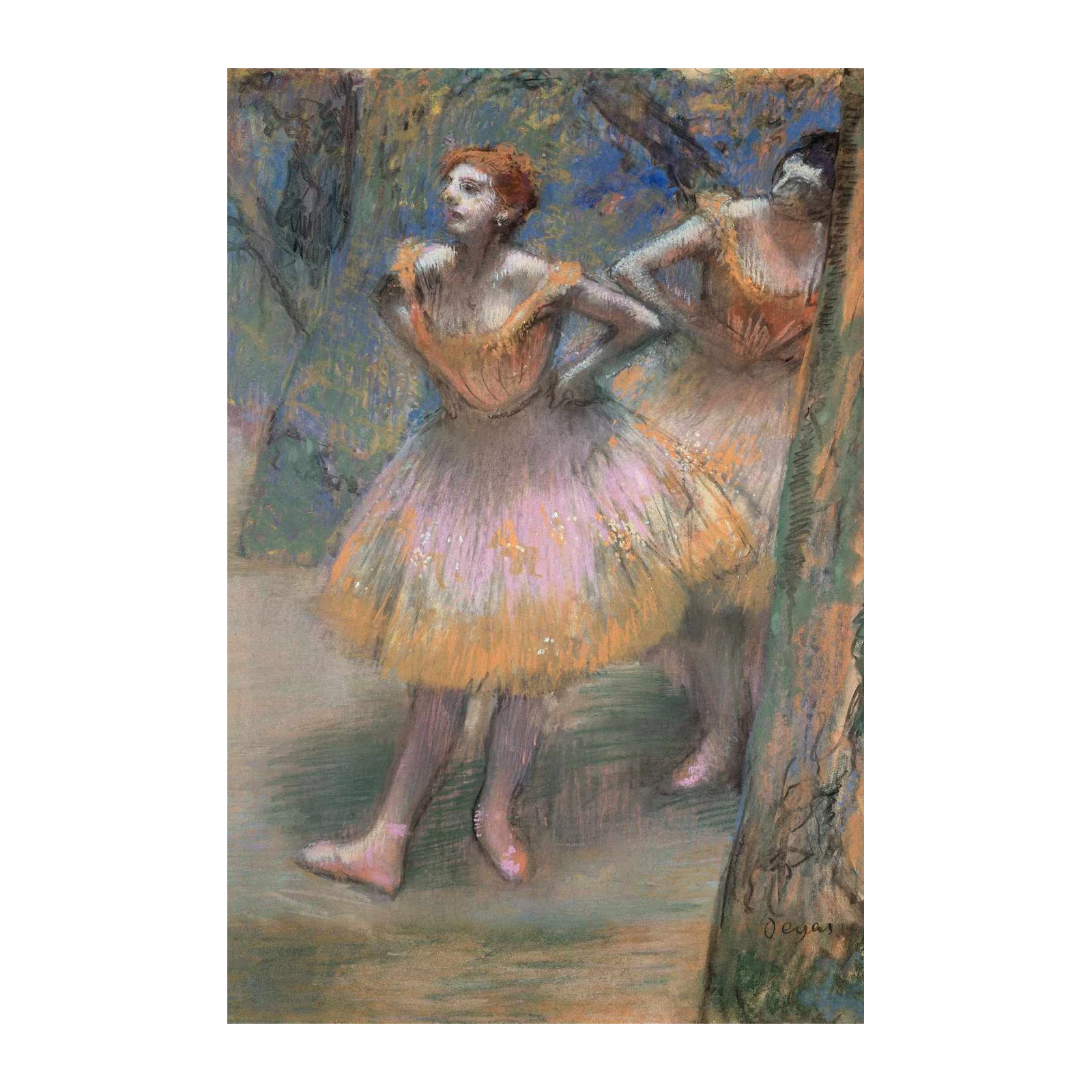 Dancers Resting Impressionist Ballet Wall Art