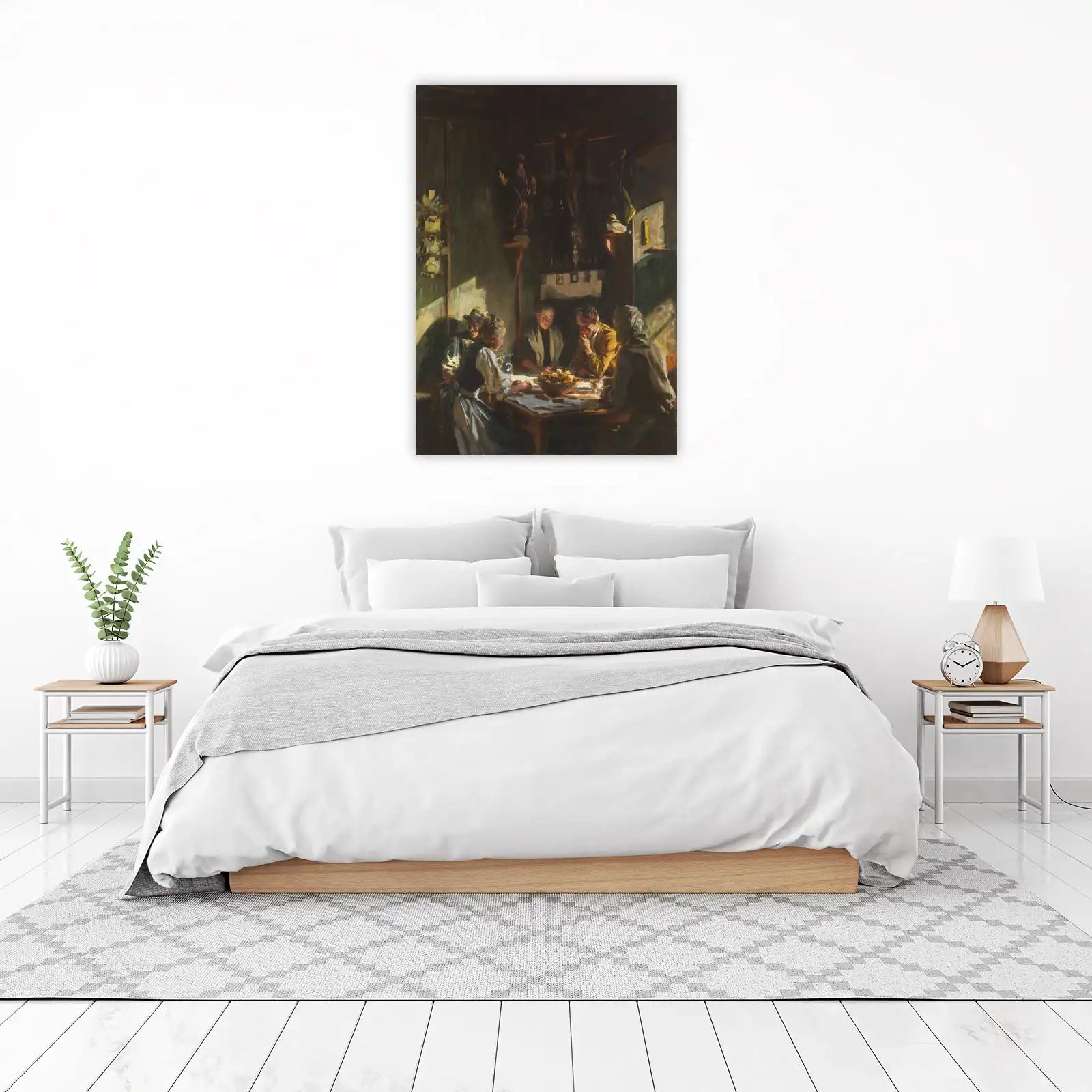 Cozy Gathering Old Masters Style Wall Art