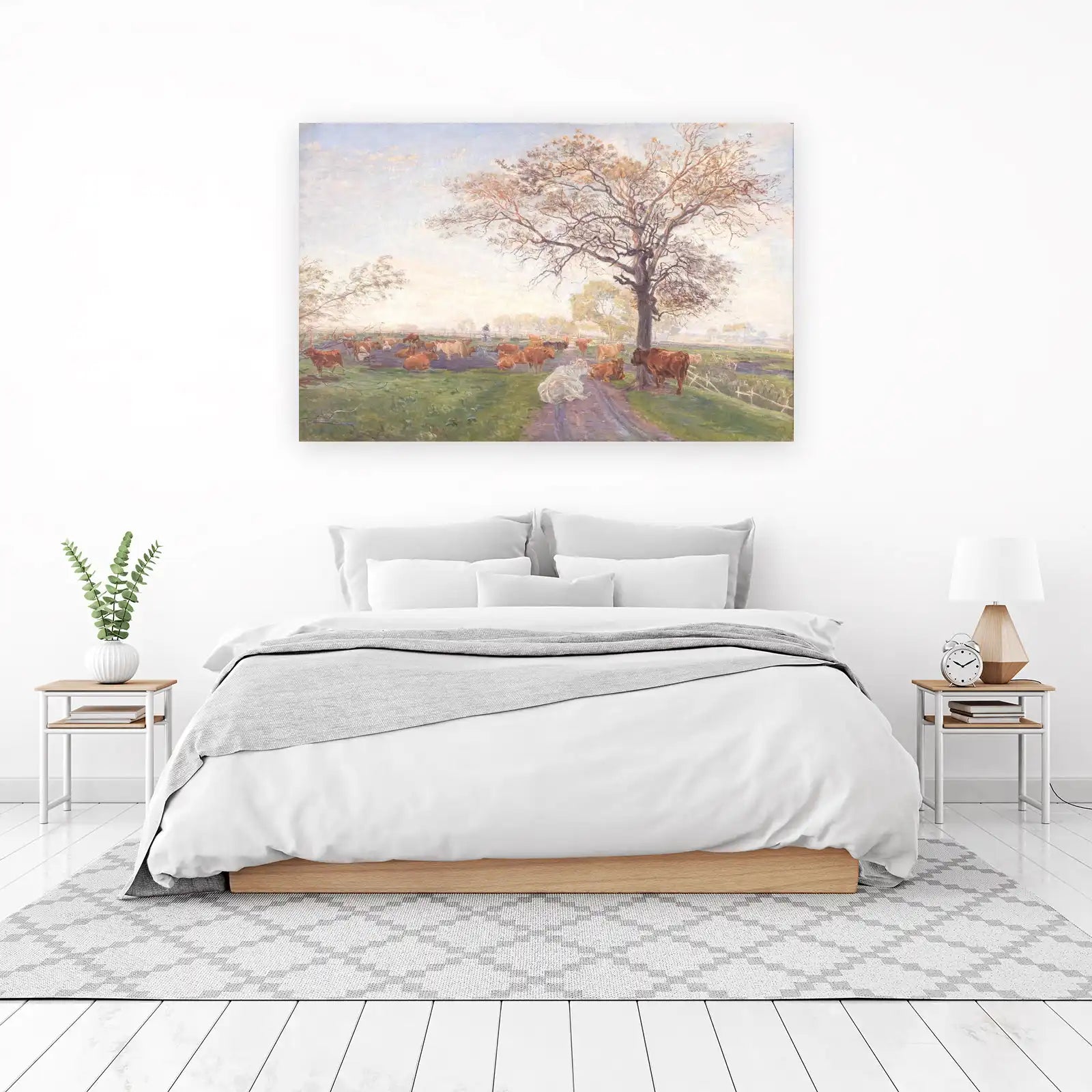 Pastoral Landscape with Cows Wall Art