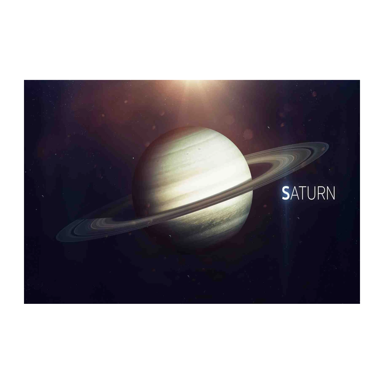 Majestic Saturn Space Art Wall Art
