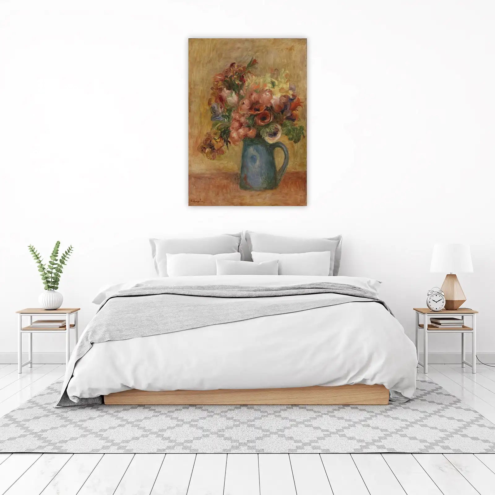Impressionist Bouquet Blue Pitcher Wall Art