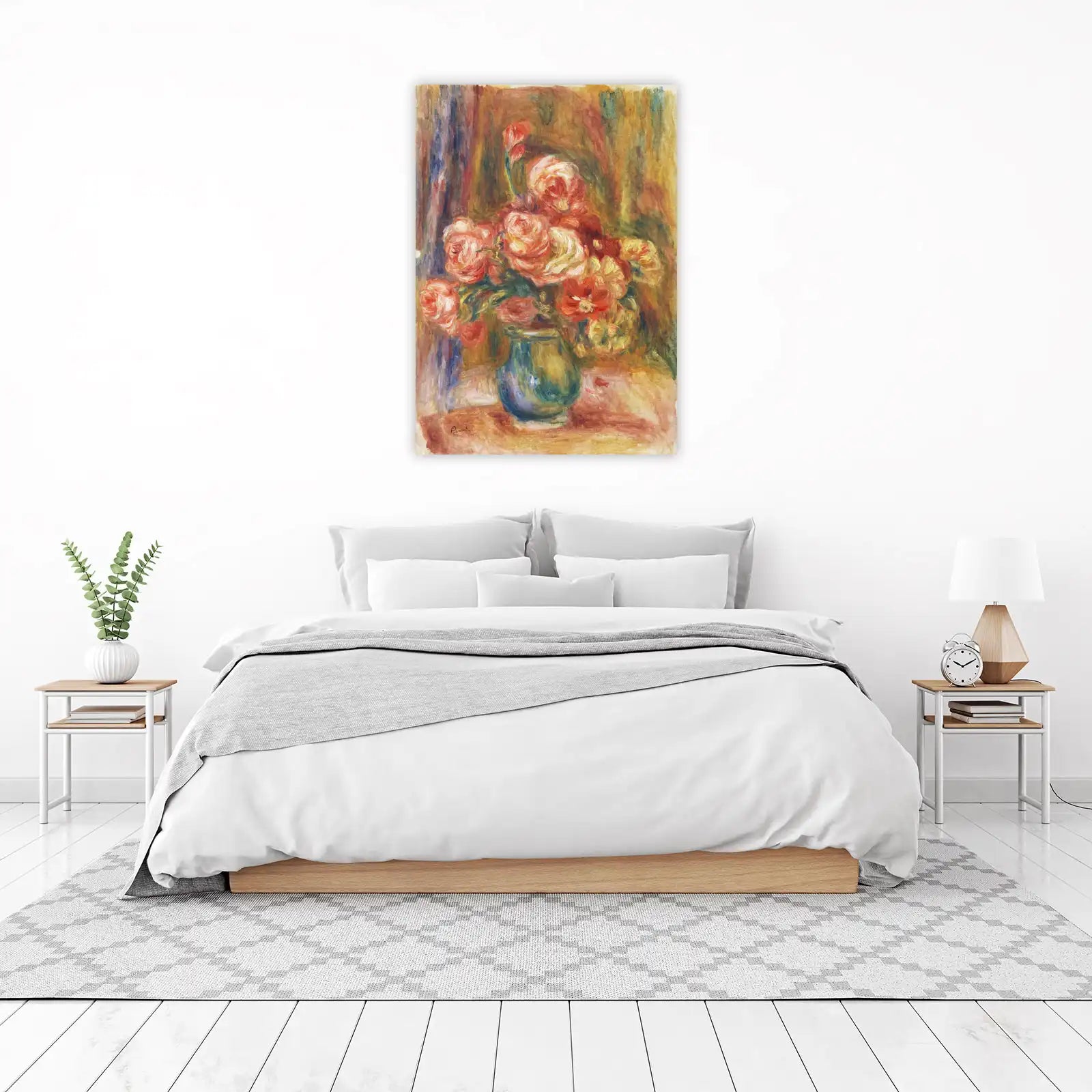 Impressionist Roses Bouquet Wall Art