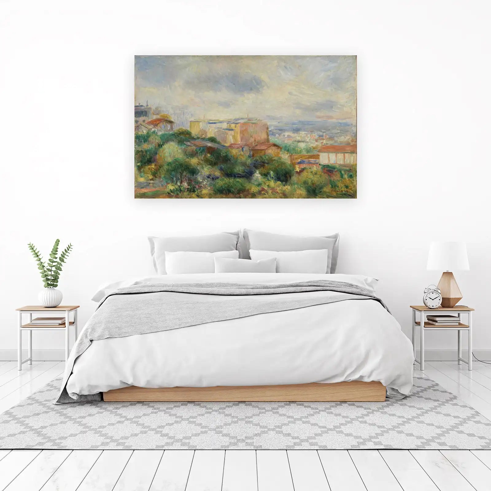 Impressionist Hillside View Wall Art