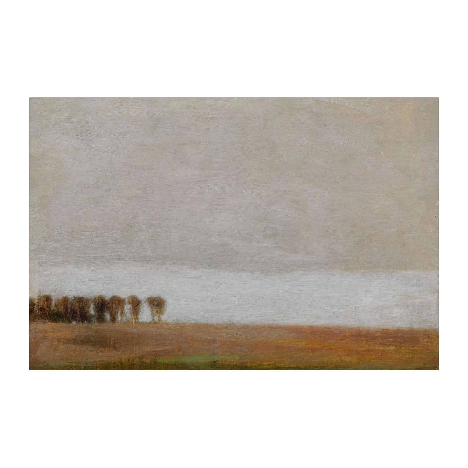 Serene Landscape Abstract Trees Wall Art