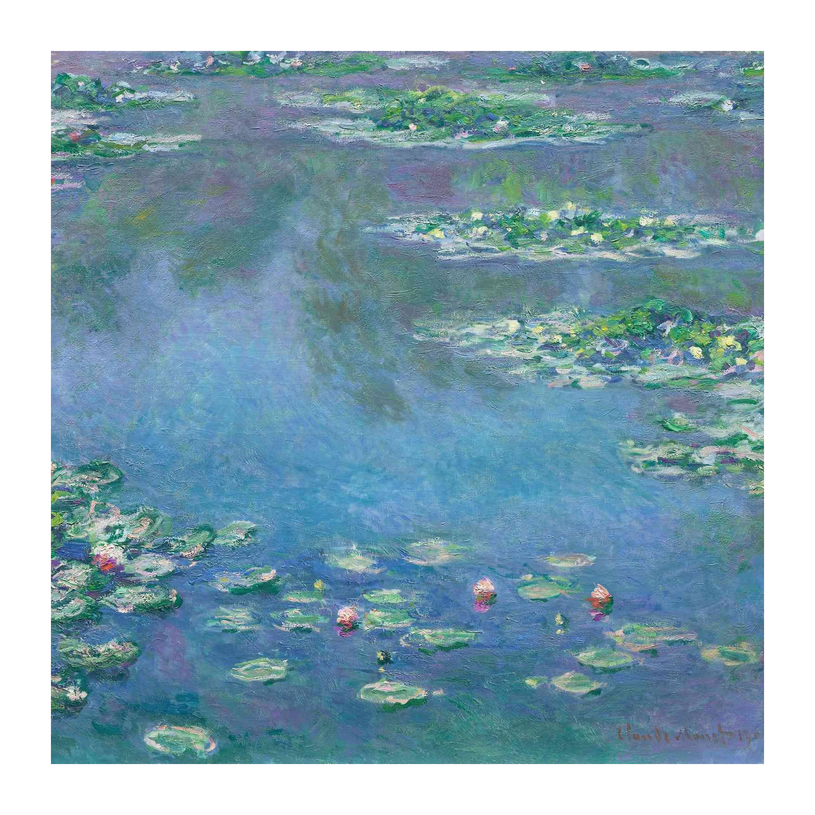 Serene Water Lilies Impressionist Wall Art