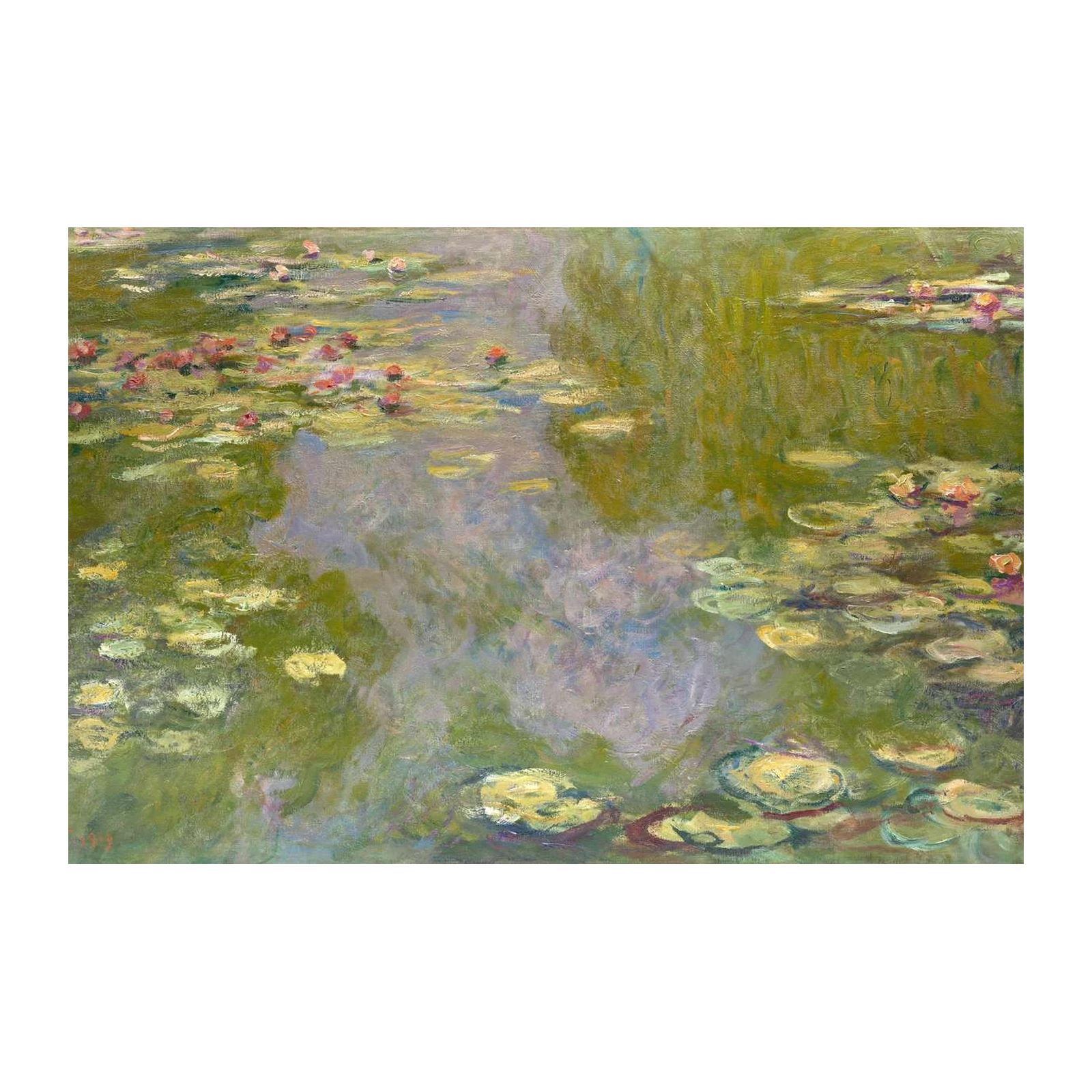 Serene Water Lilies Impressionist Wall Art