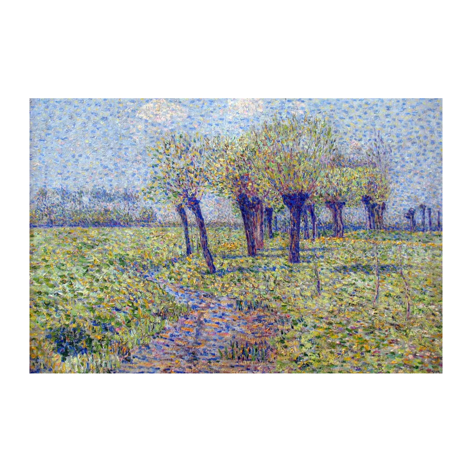 Serene Landscape Trees Wall Art - Impressionist Art