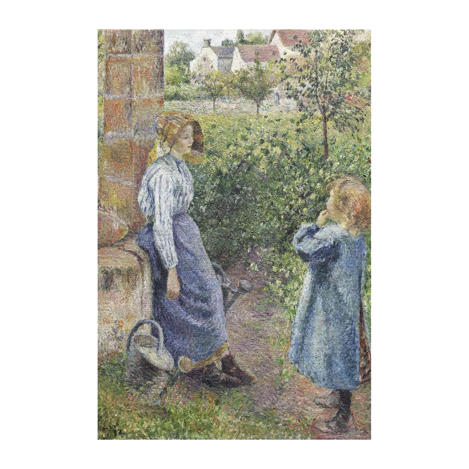 Pastoral Scene Wall Art - Impressionist Garden Art