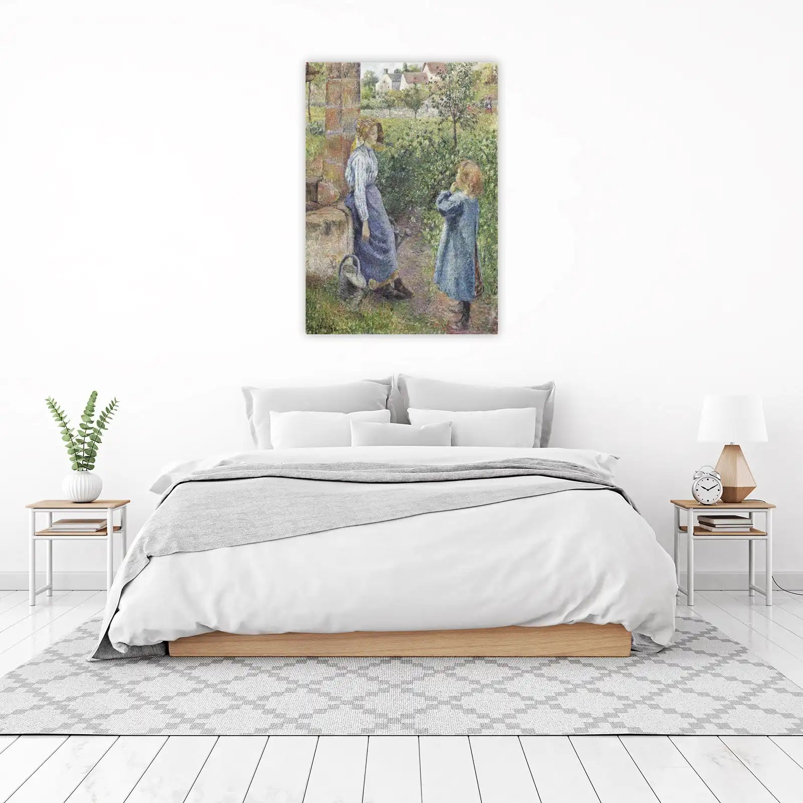 Pastoral Scene Wall Art - Impressionist Garden Art