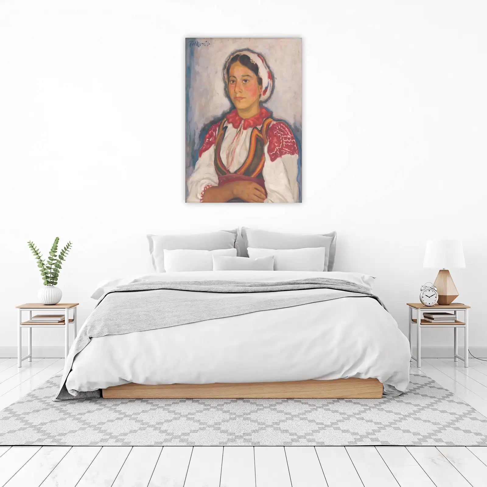 Enchanting Folk Portrait Wall Art