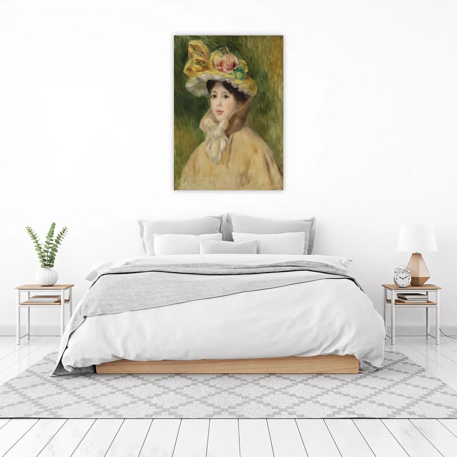 Impressionist Lady with Yellow Hat Wall Art
