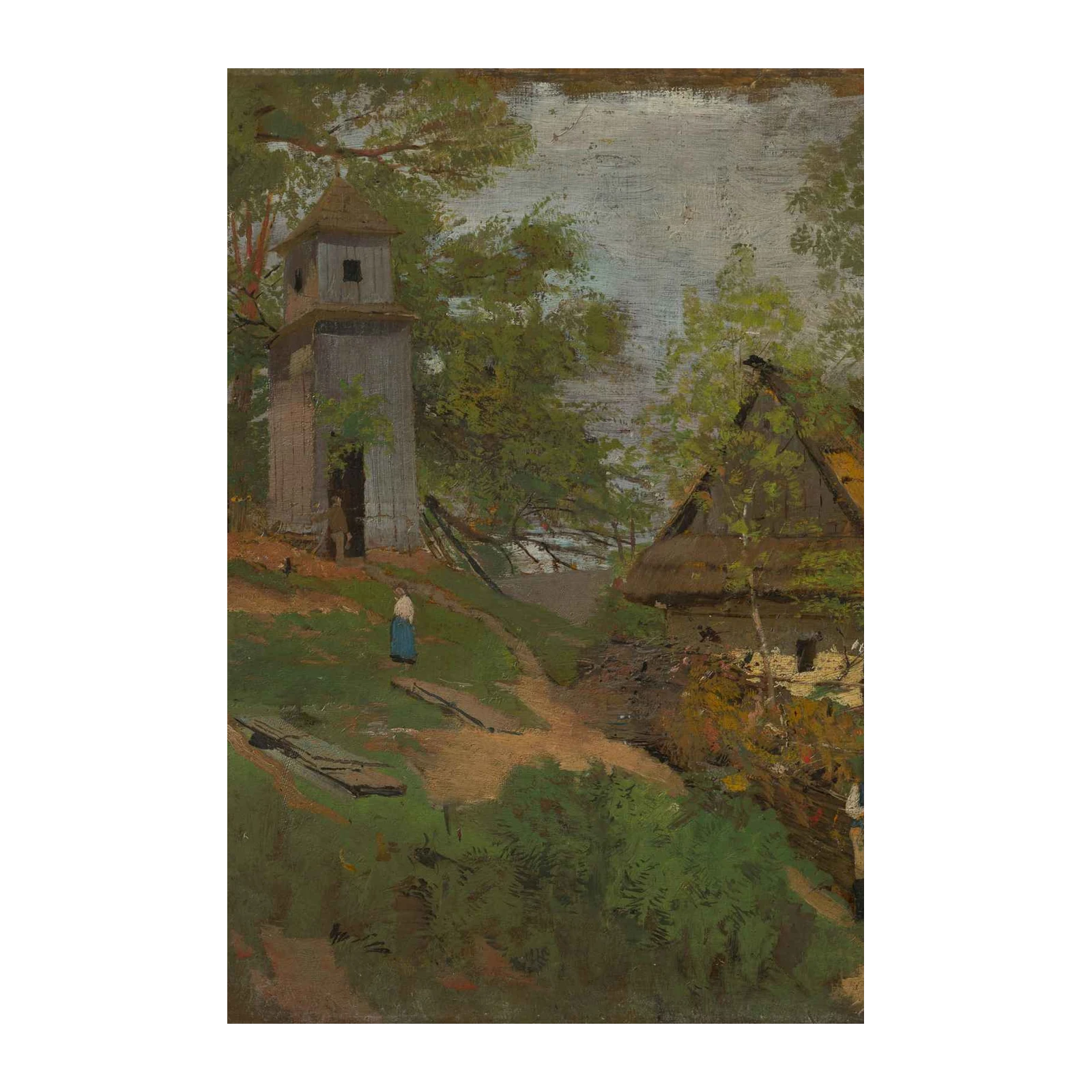 Rural Village Scene Wall Art Wall Art