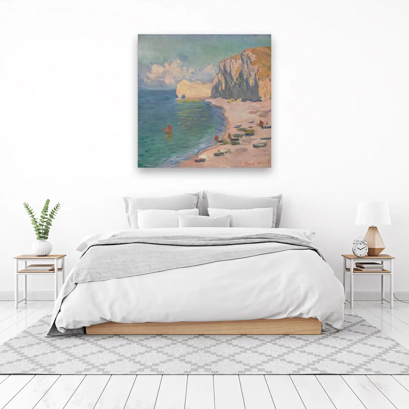 Monet's Etretat Coastline Impressionist Wall Art