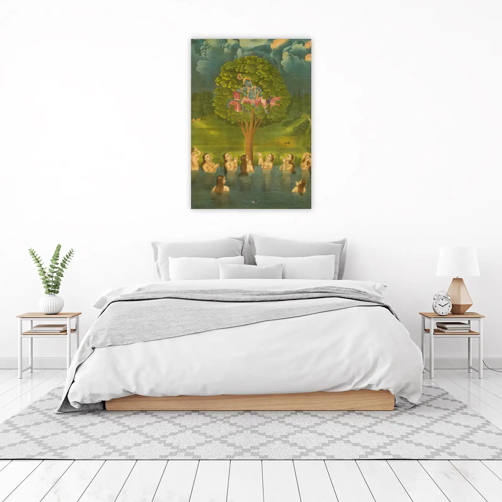 Krishna's Blessing: Divine Indian Art Wall Art