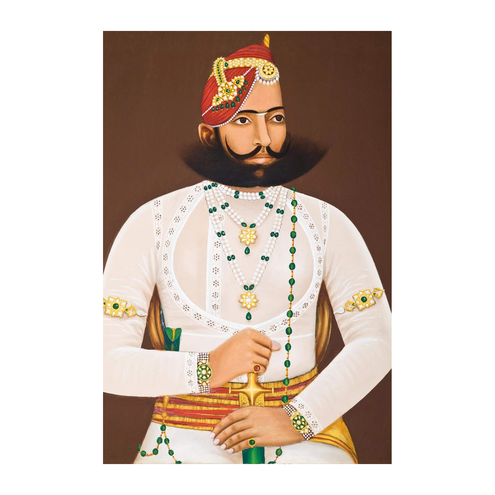 Majestic Indian Royal Portrait Wall Art