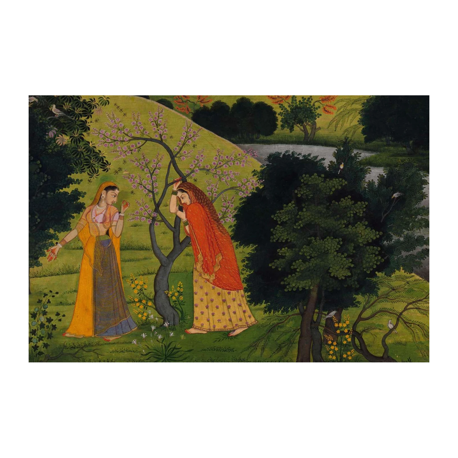 Mughal Garden Serenity Wall Art