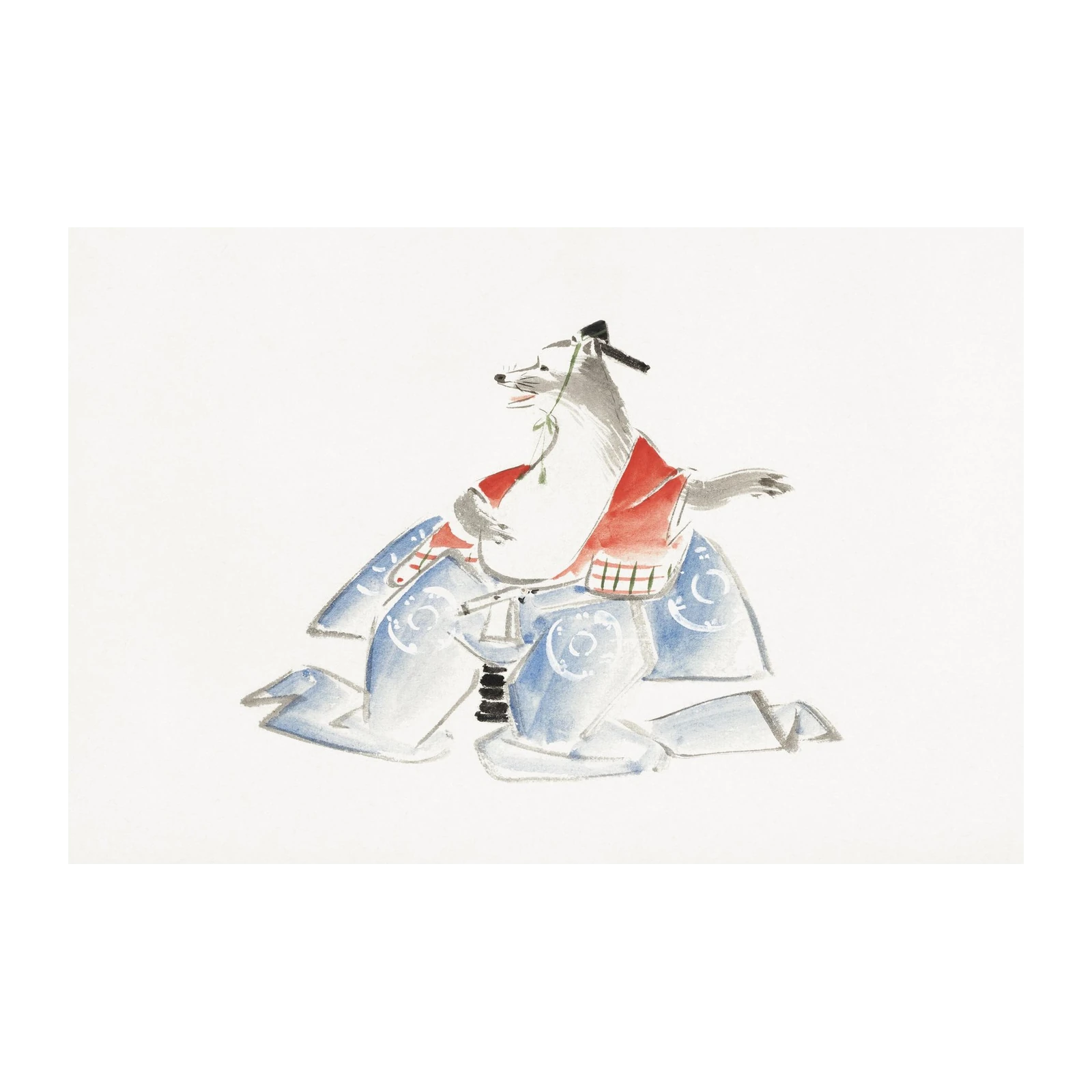 Enchanting Fox in Kimono Wall Art