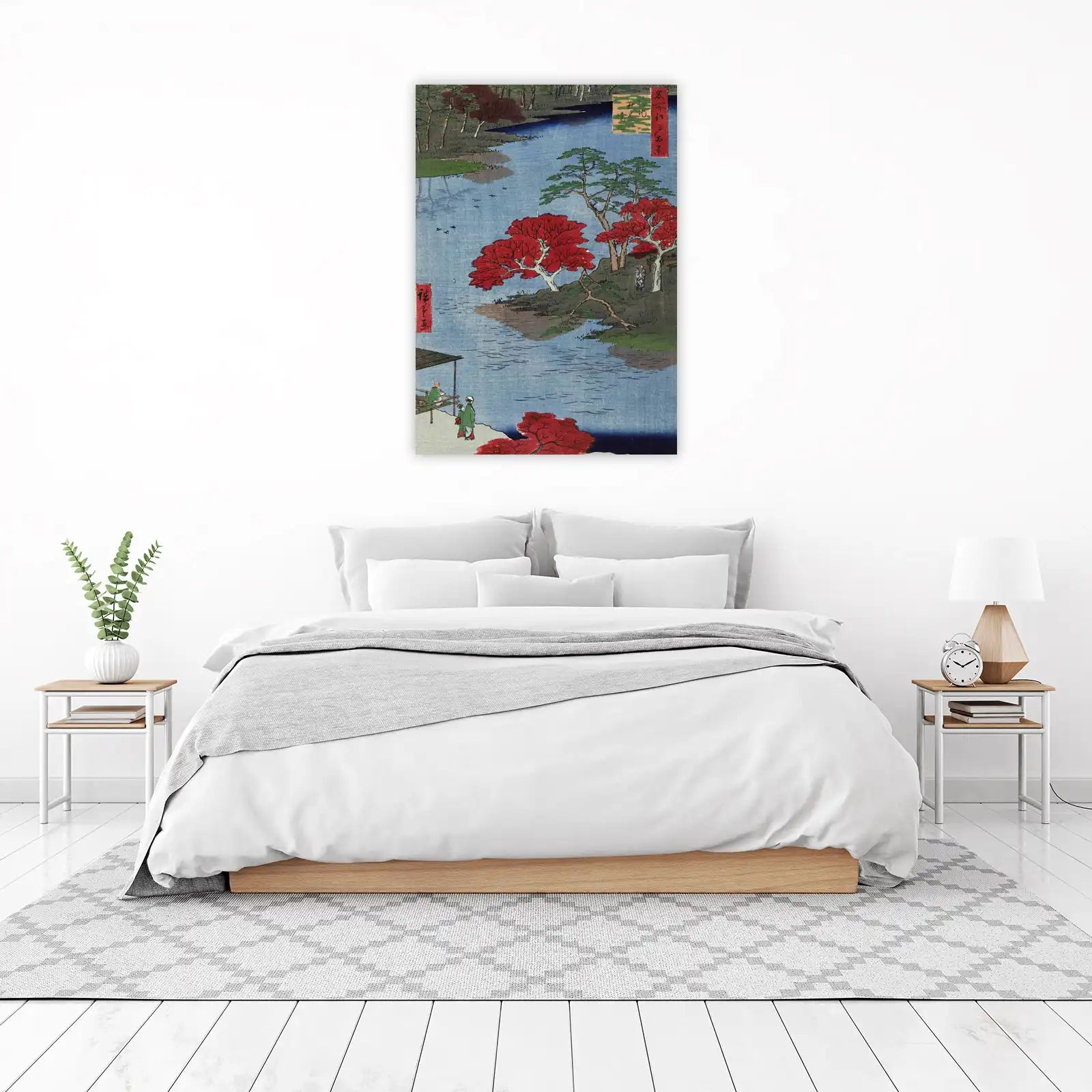 Serene Japanese Landscape Autumn Wall Art