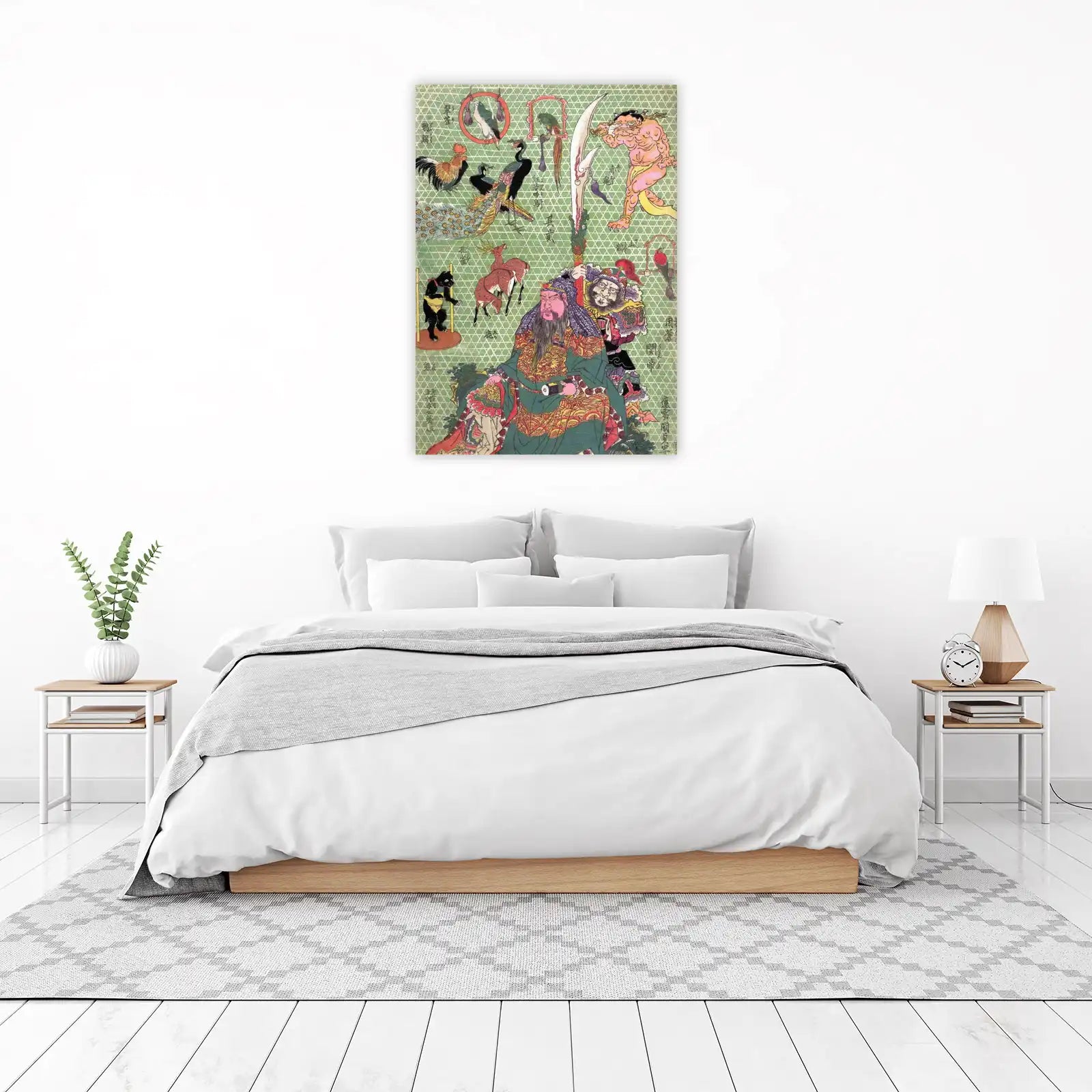 Legendary Warriors & Exotic Birds Wall Art