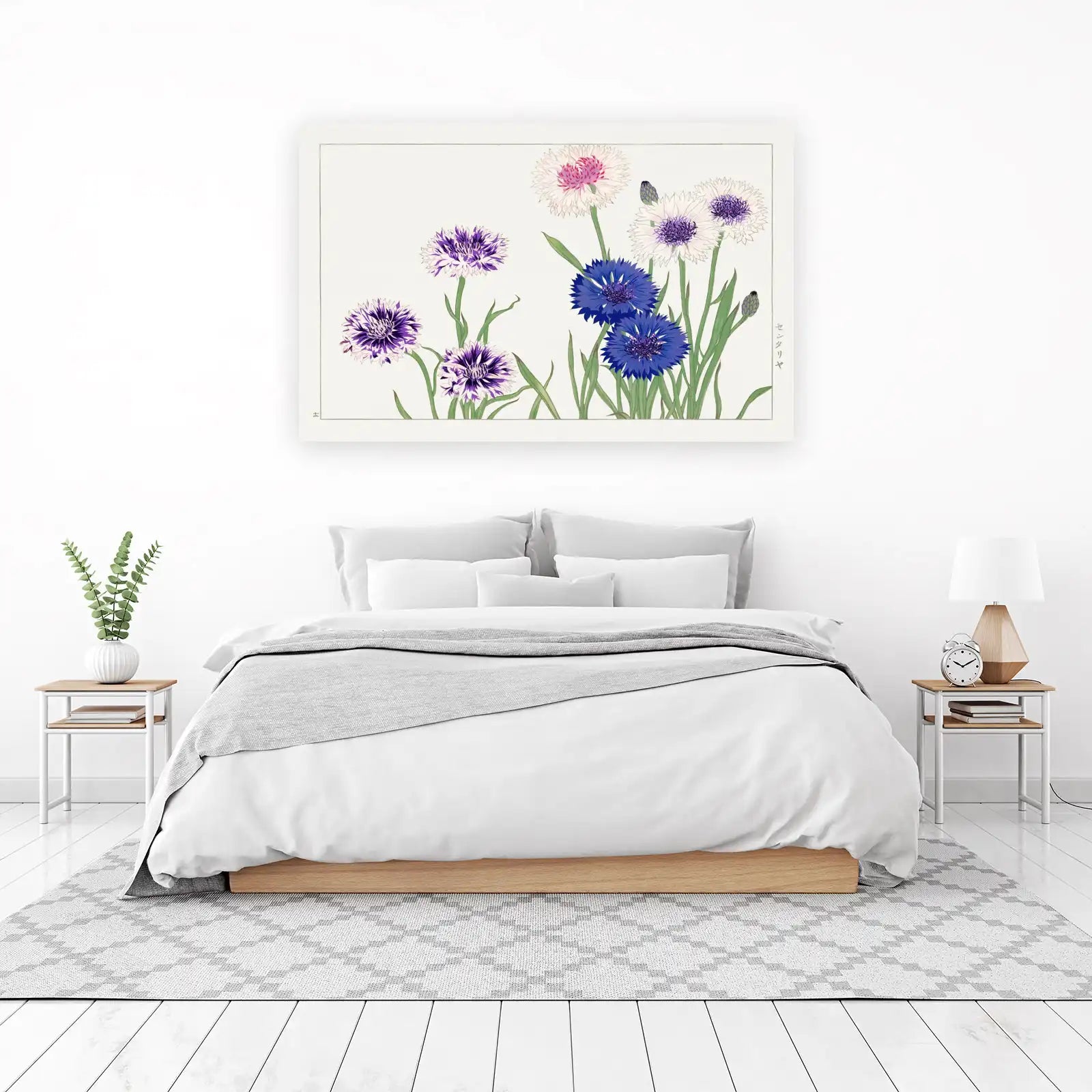 Vibrant Cornflower Garden Wall Art