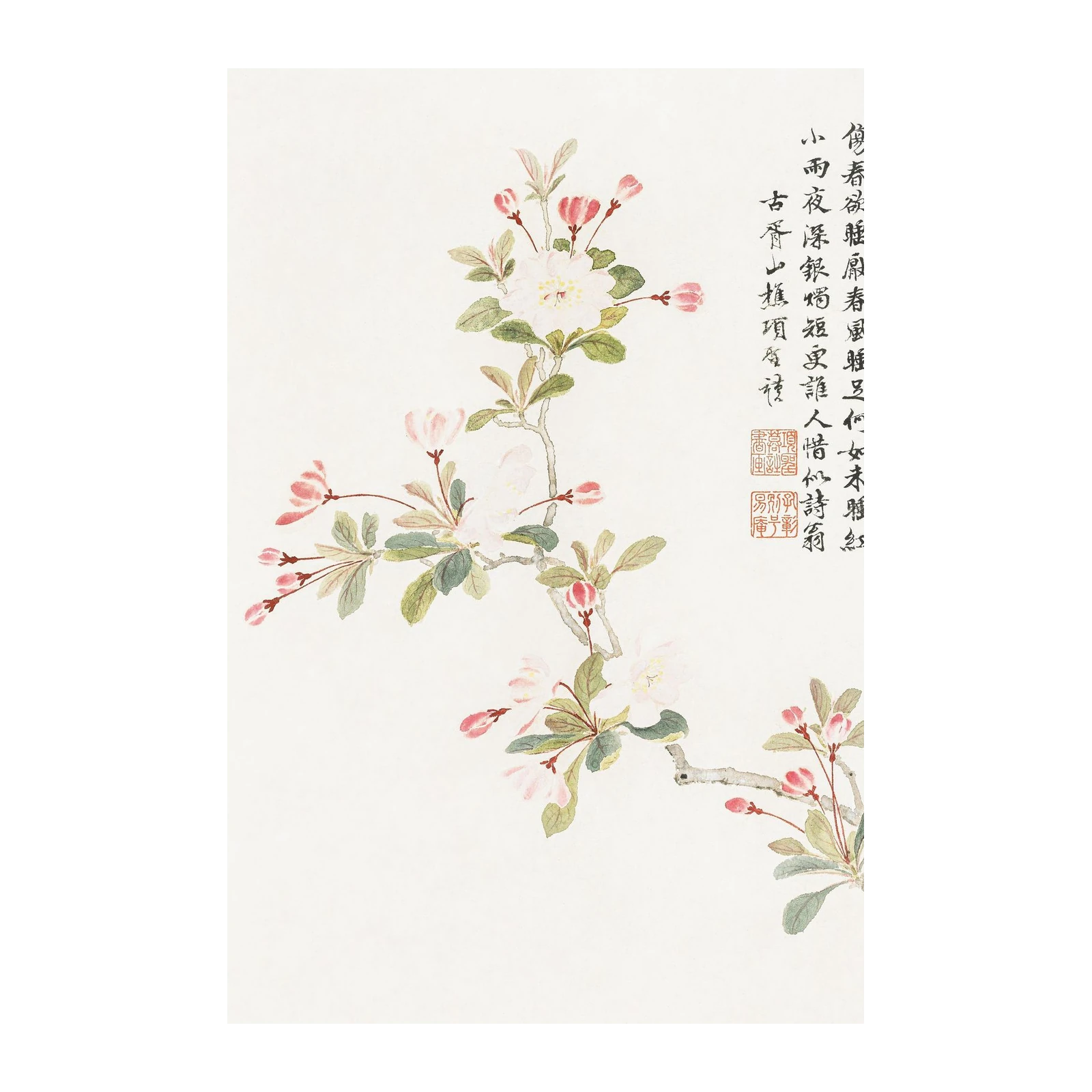 Elegant Blossom Branch Traditional Chinese Art Wall Art