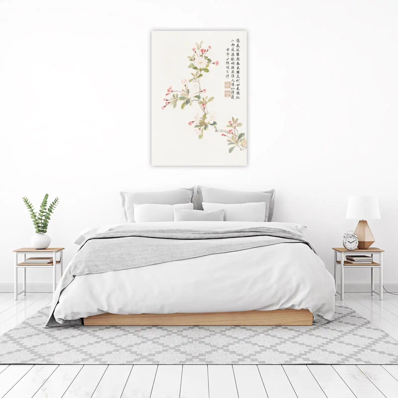Elegant Blossom Branch Traditional Chinese Art Wall Art