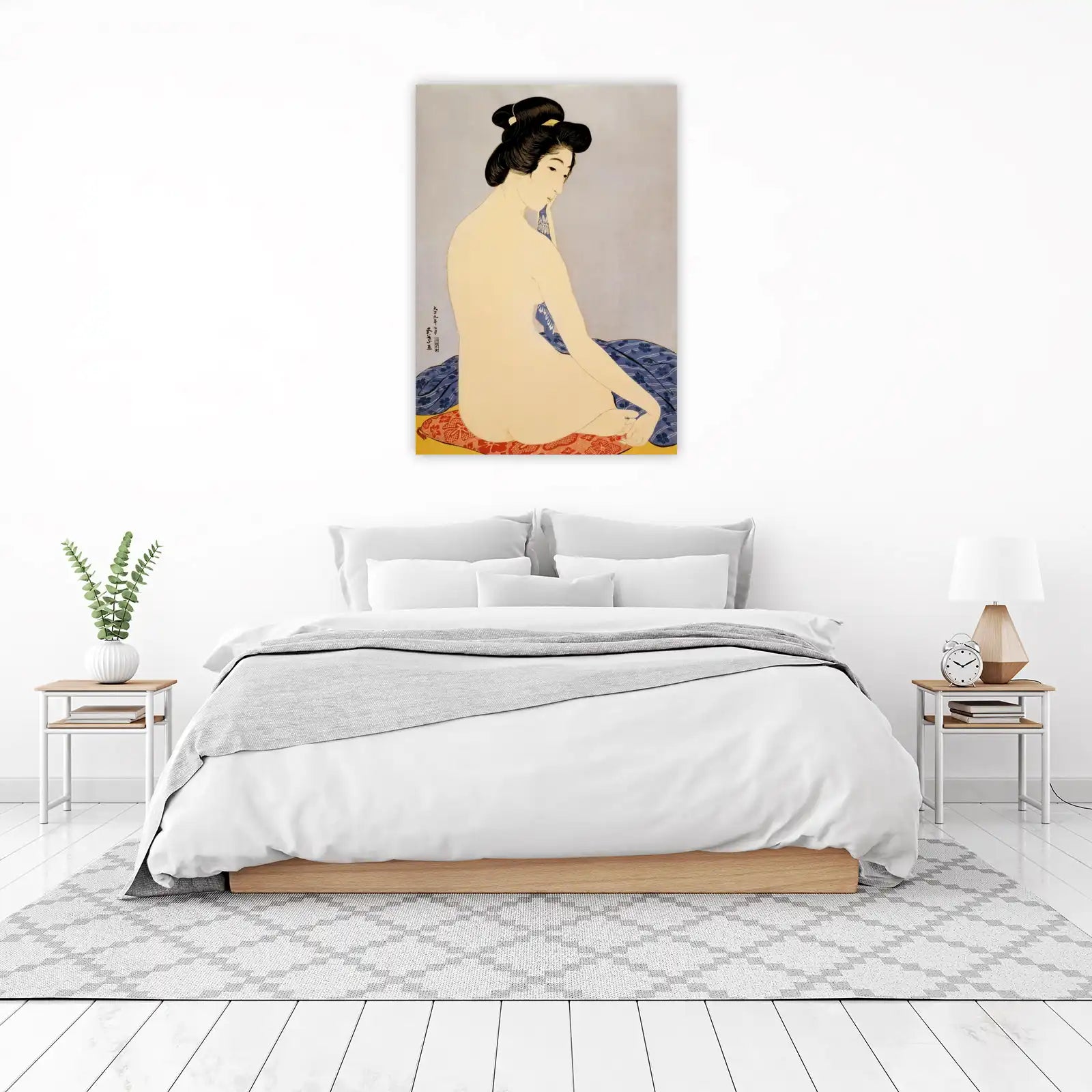 Serene Beauty Japanese Woman Wall Art