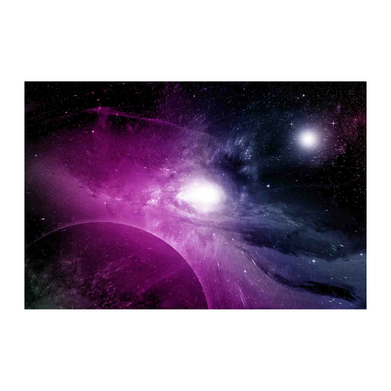 Vibrant Nebula & Planet Wall Art