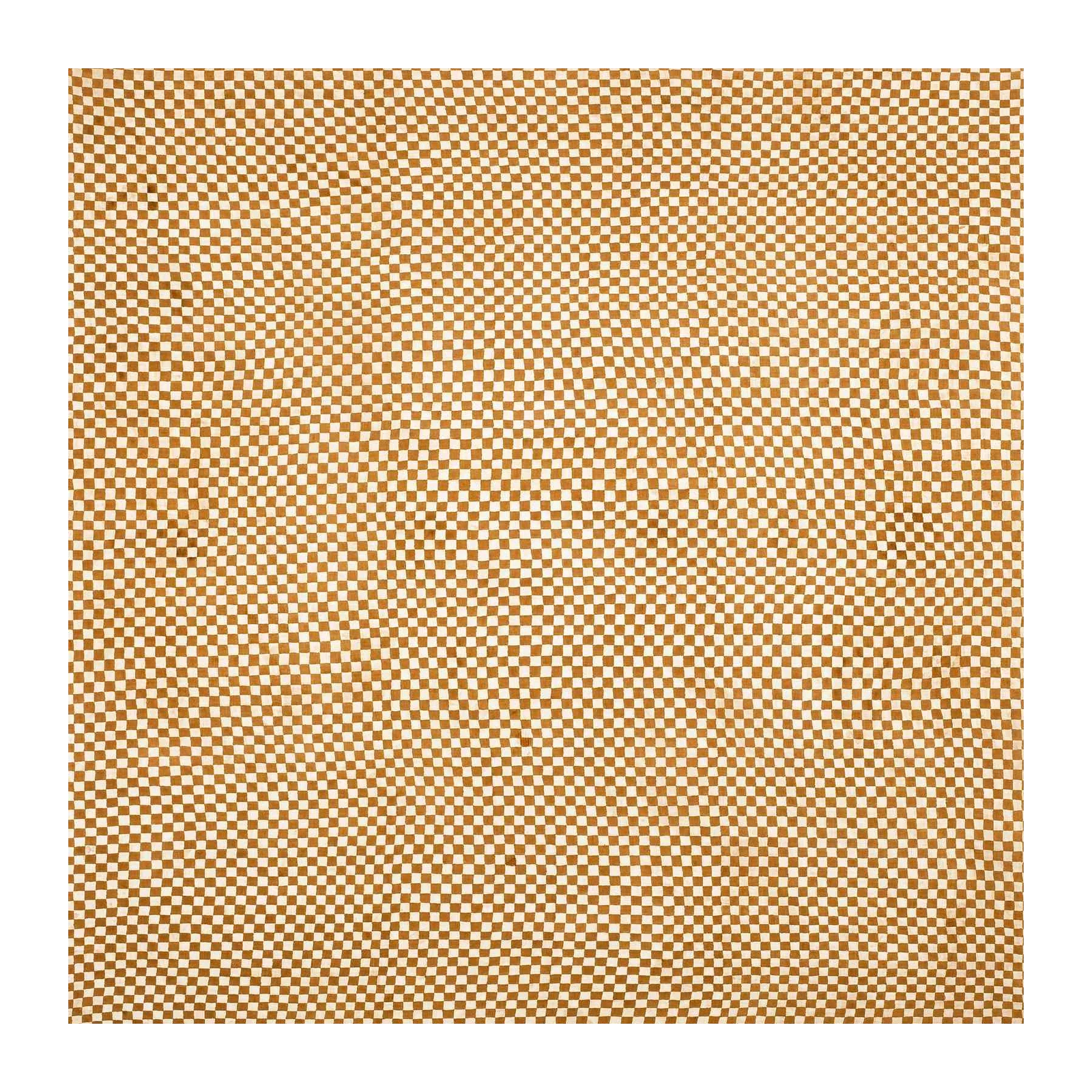 Woven Checkered Warm Amber Wall Art