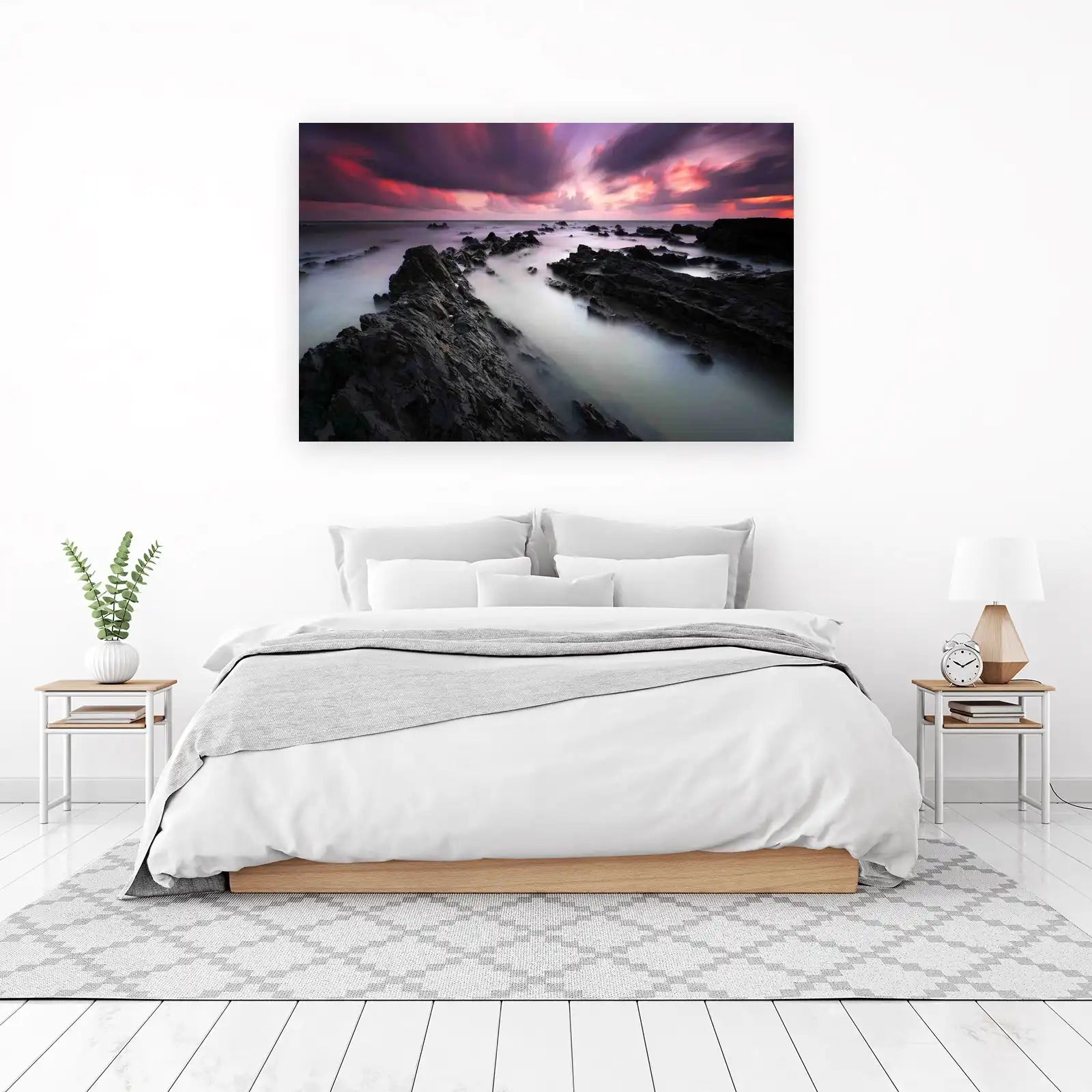 Dramatic Coastal Sunset Wall Art