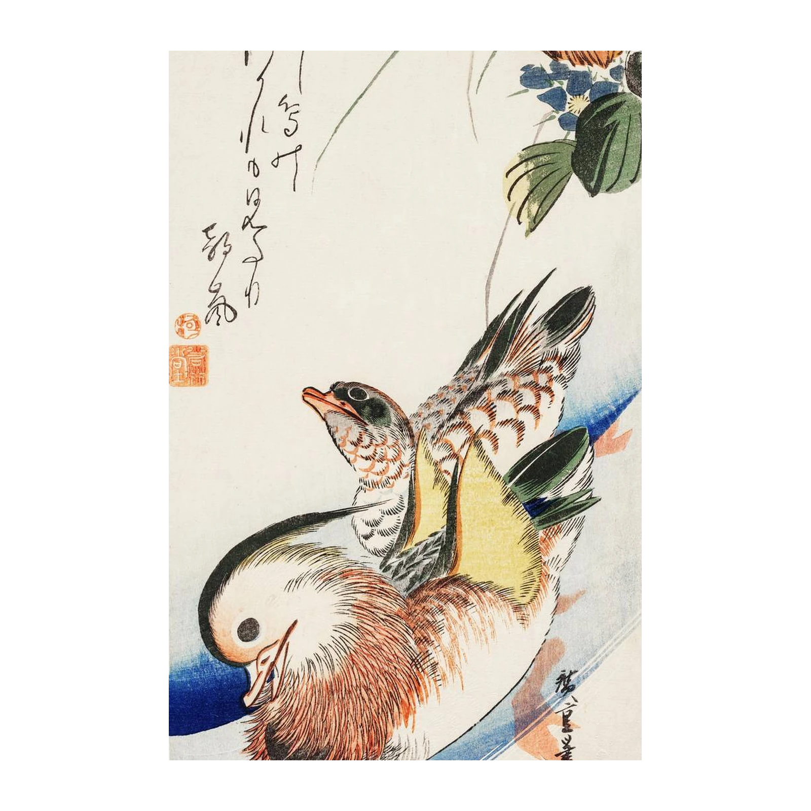 Mandarin Ducks Zen Art Wall Art