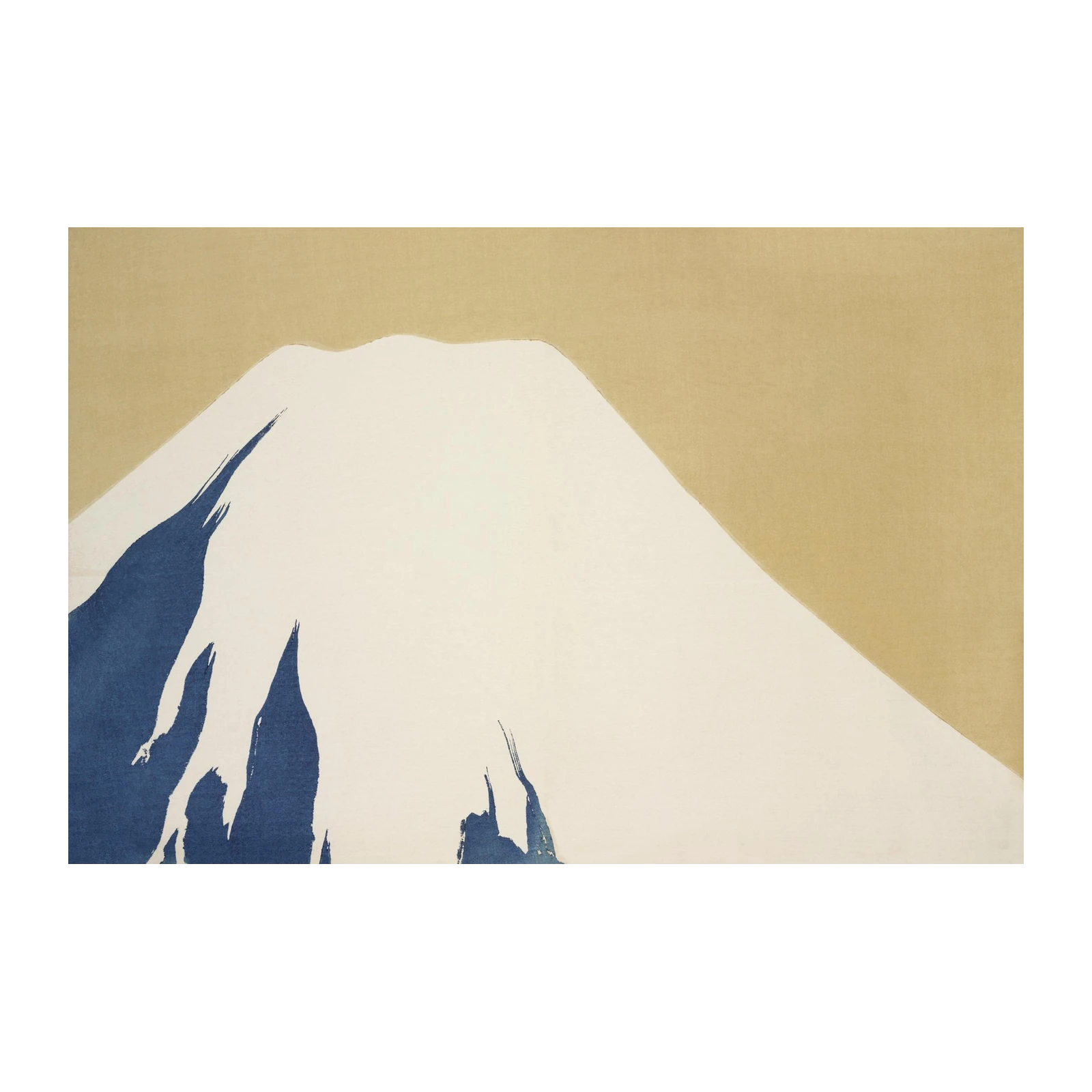 Serene Fuji Abstract Mountain Wall Art