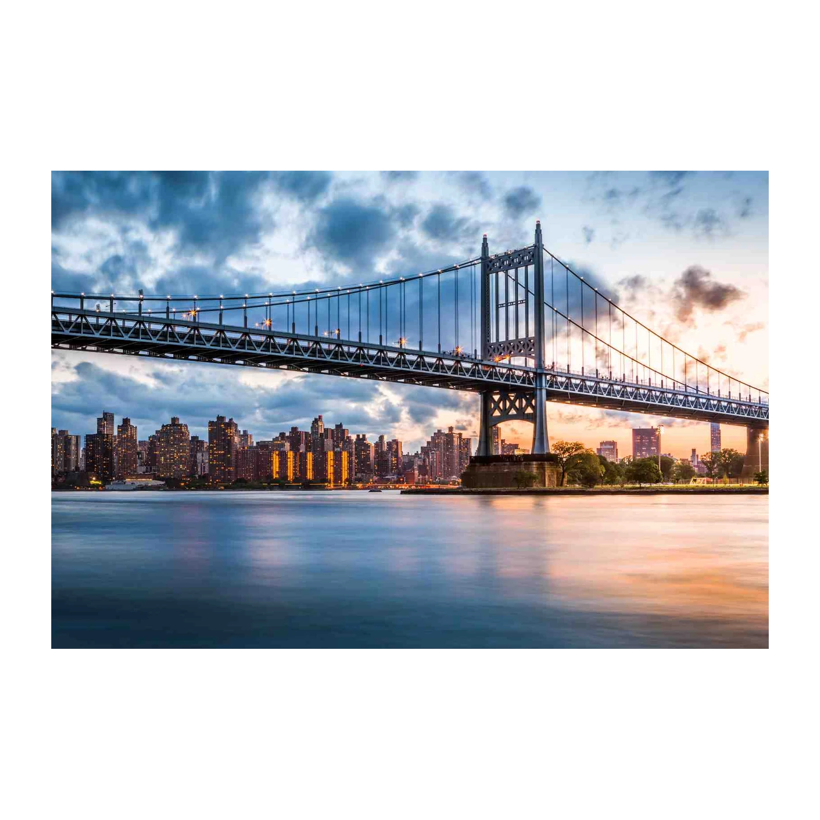 Majestic NYC Bridge Cityscape Wall Art