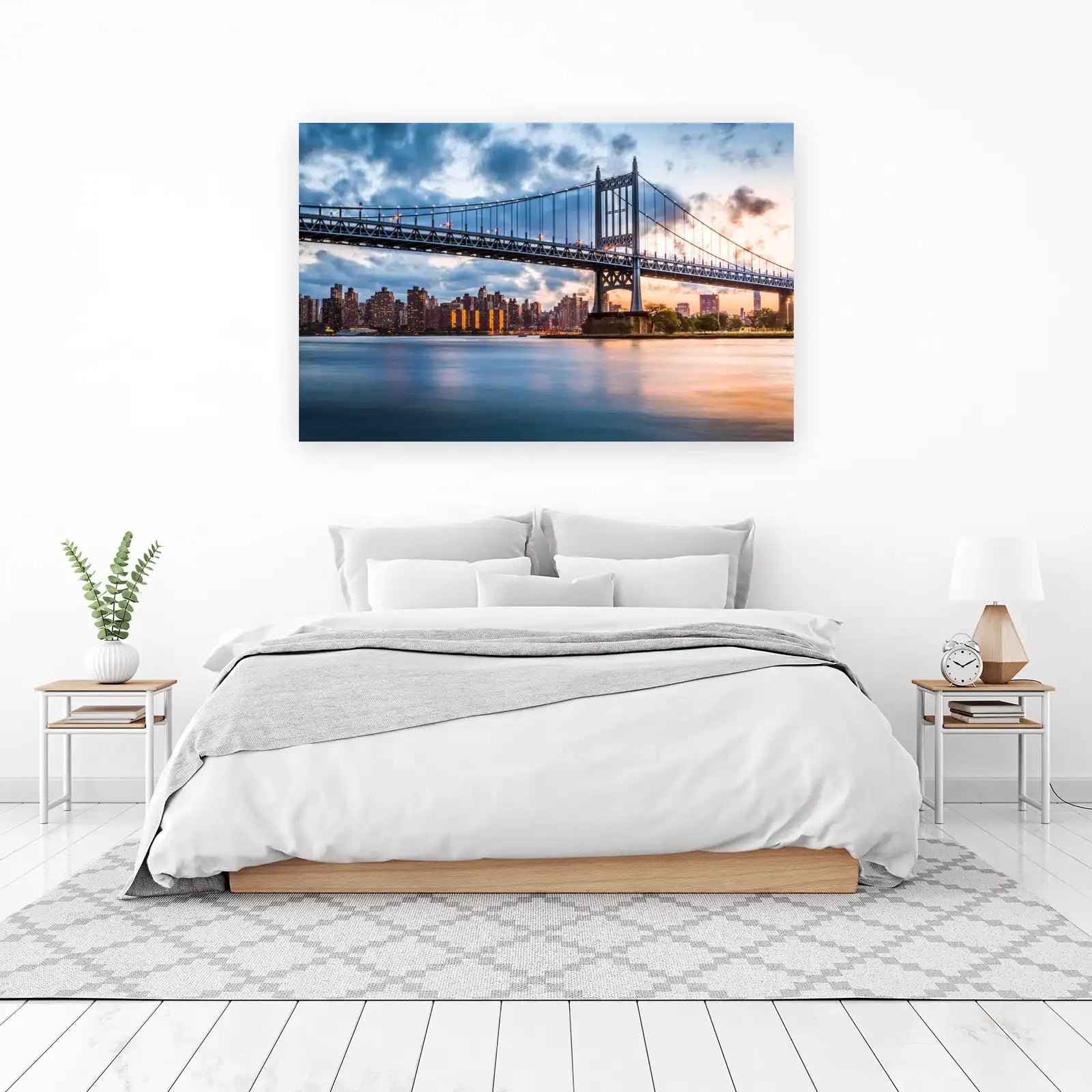 Majestic NYC Bridge Cityscape Wall Art