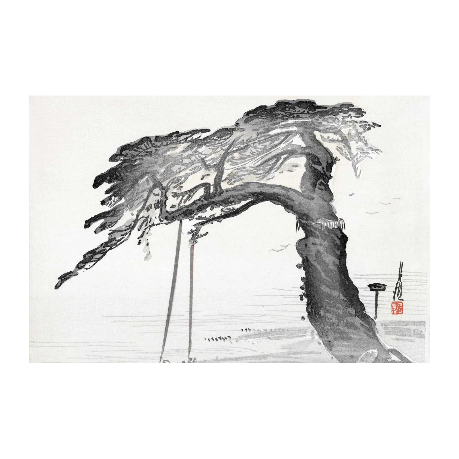 Serene Windswept Pine Wall Art