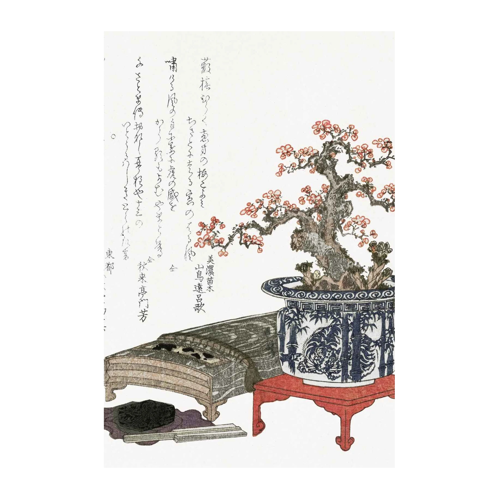Bonsai Blossom Japanese Art Wall Art