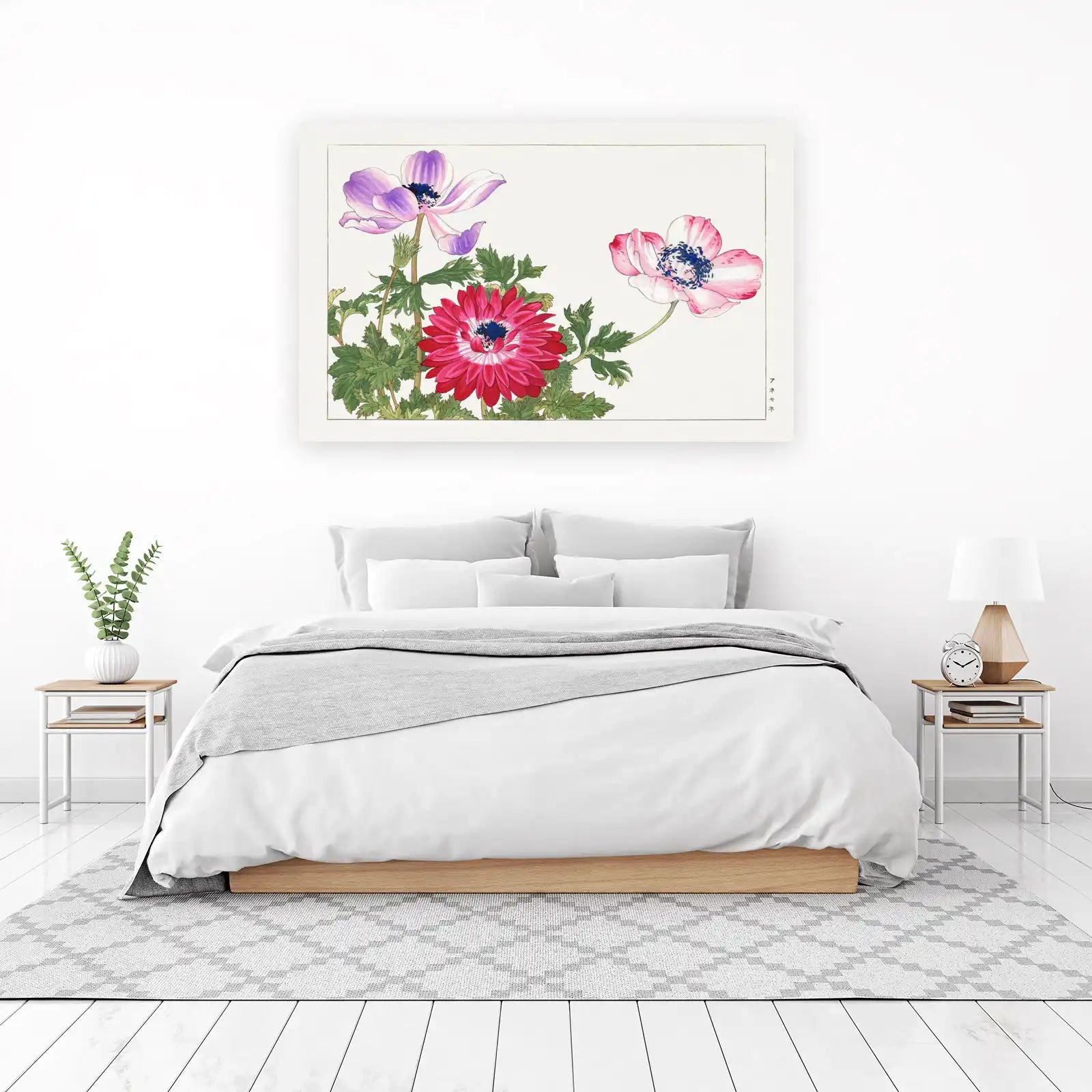 Vibrant Floral Anemone Wall Art