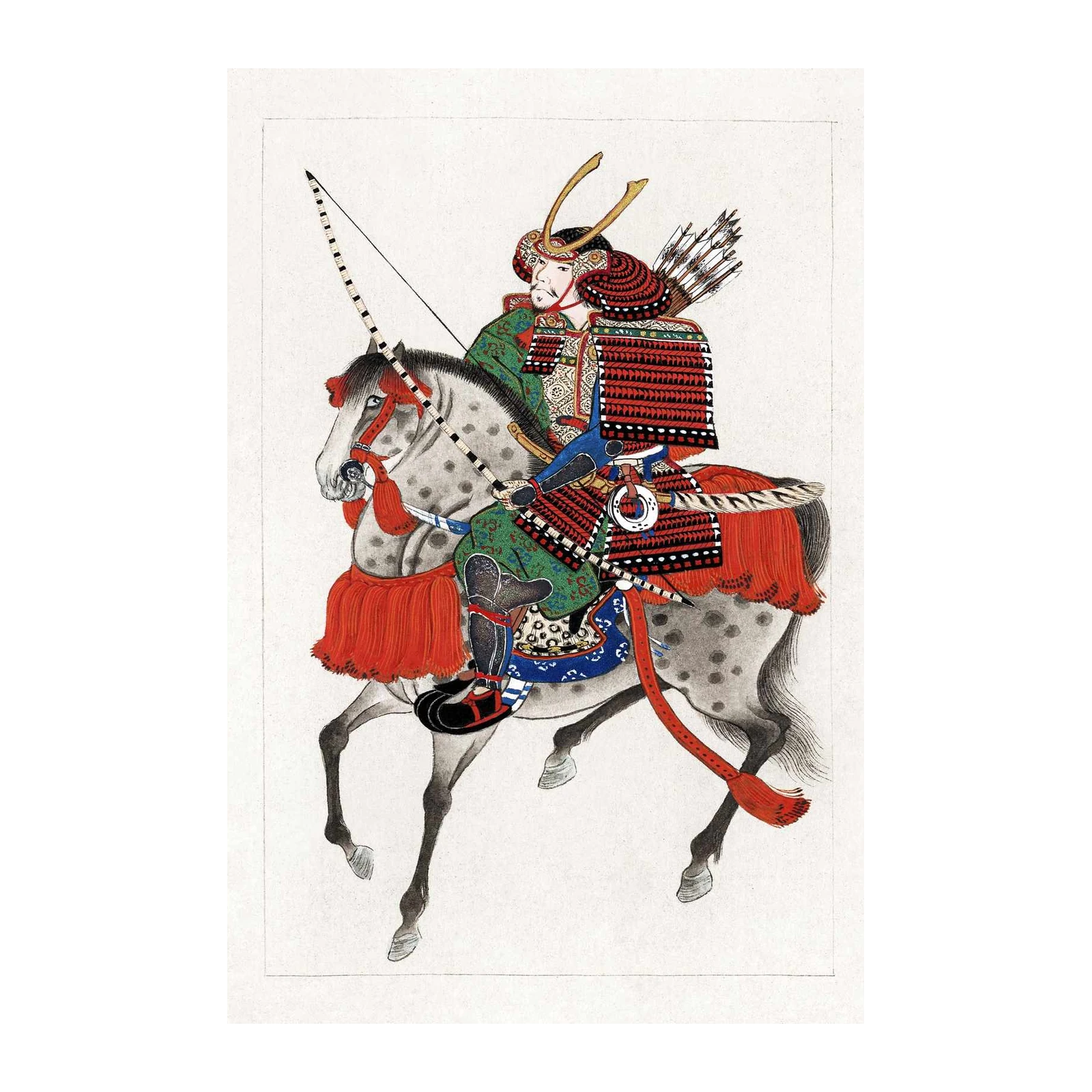 Samurai Archer on Horseback Wall Art
