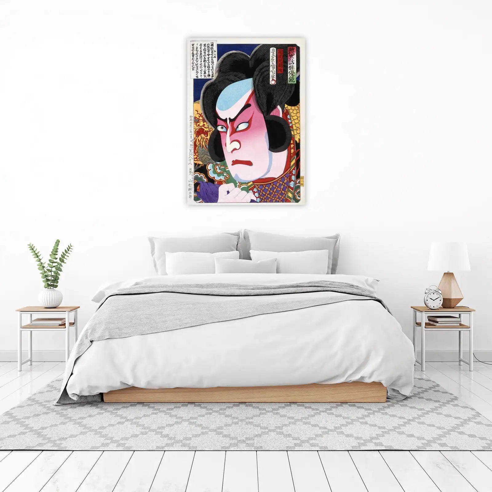 Dramatic Kabuki Actor Portrait Wall Art