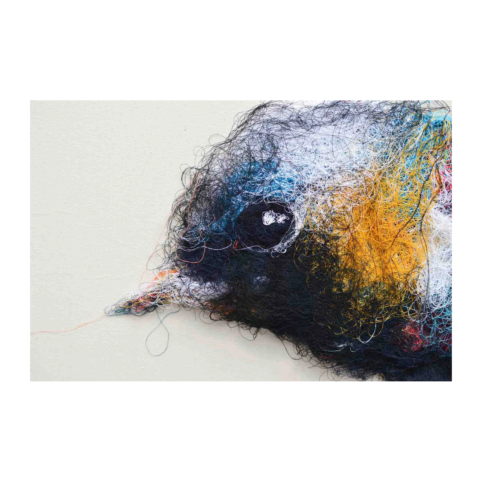 Abstract Bird Thread Art Wall Art